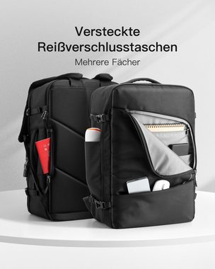 Inateck Reiserucksack 42L Großer wasserdichtes Kabinenrucksack, Diebstahlschutz Handgepäck, mit Zahlenschloss, RFID-sichere Tasche