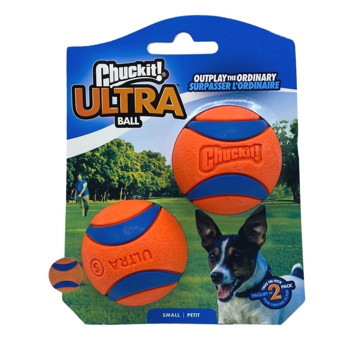 Chuckit Tierball Ultra Ball Small 5 cm 2er Pack für Hunde