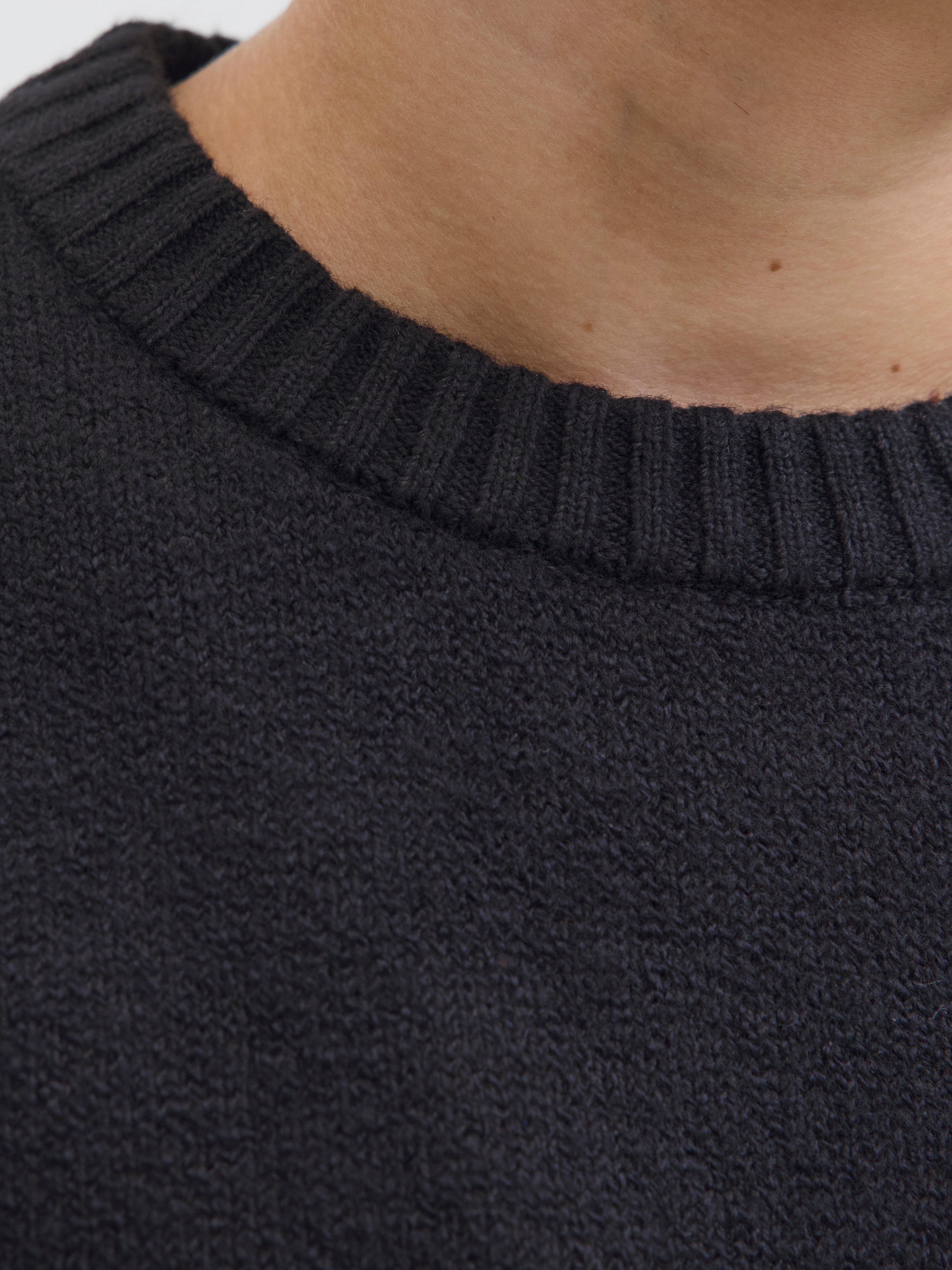 Jack & Jones Junior Rundhalspullover JORNORREBRO KNIT CREW NECK JNR Baumwollmischung, locker geschnitten – Bild 3 von 5