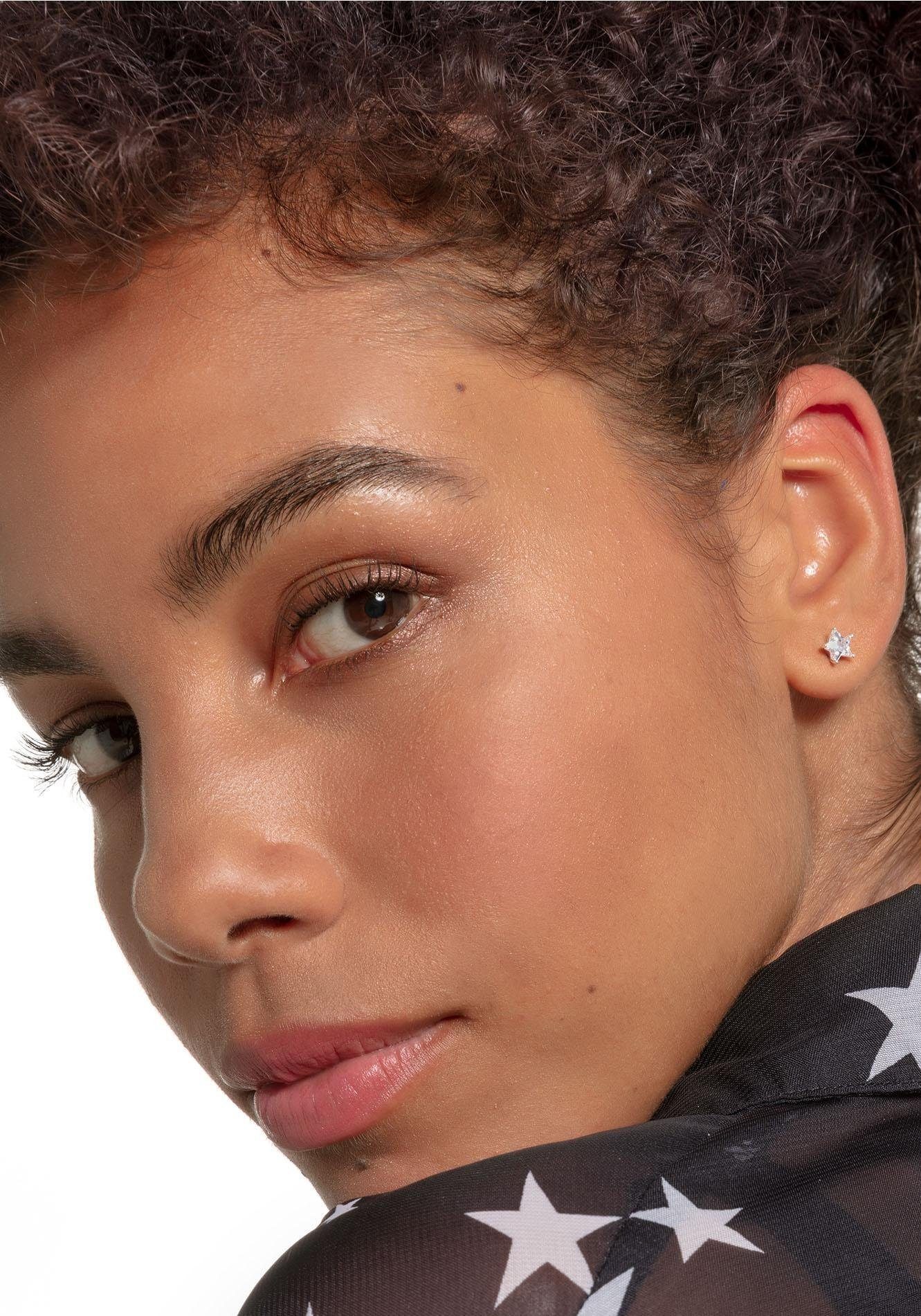 THOMAS SABO Paar Ohrstecker Kleine Sterne, mit Zirkonia