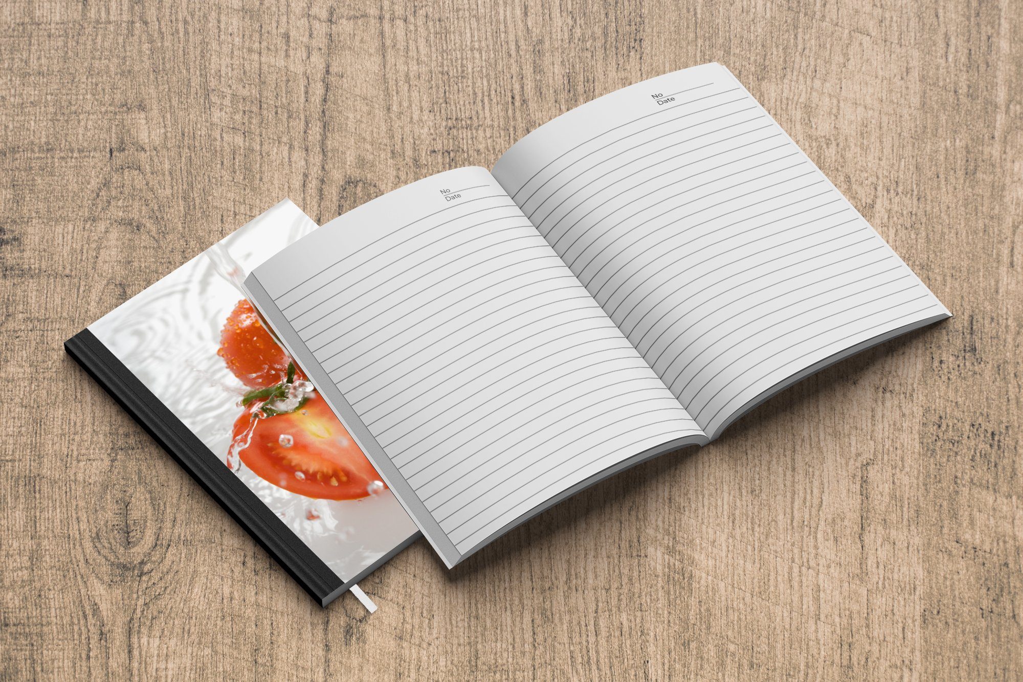 MuchoWow Notizbuch Tomate Merkzettel, A5, Notizheft, Haushaltsbuch - Tagebuch, - 98 Seiten, Wasser Waschen, Journal