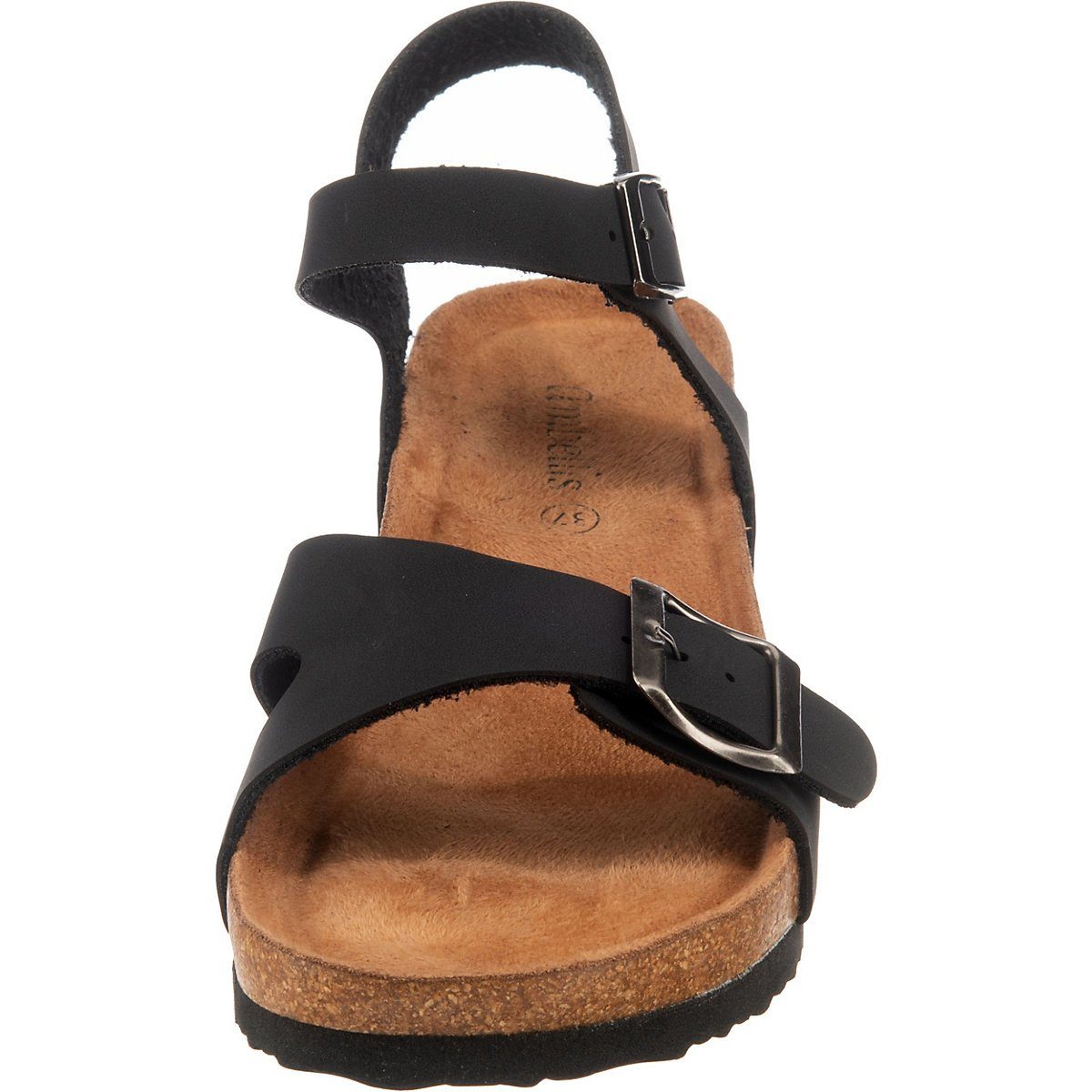 Schuhe Sandaletten ambellis Buckle Sandalette mit Keilabsatz Keilsandalette