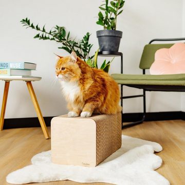 Creative Pets Kratzbrett Katzen Kratzbrett Kratzpappe verstärkt mit Sperrholz, Kratzbaum