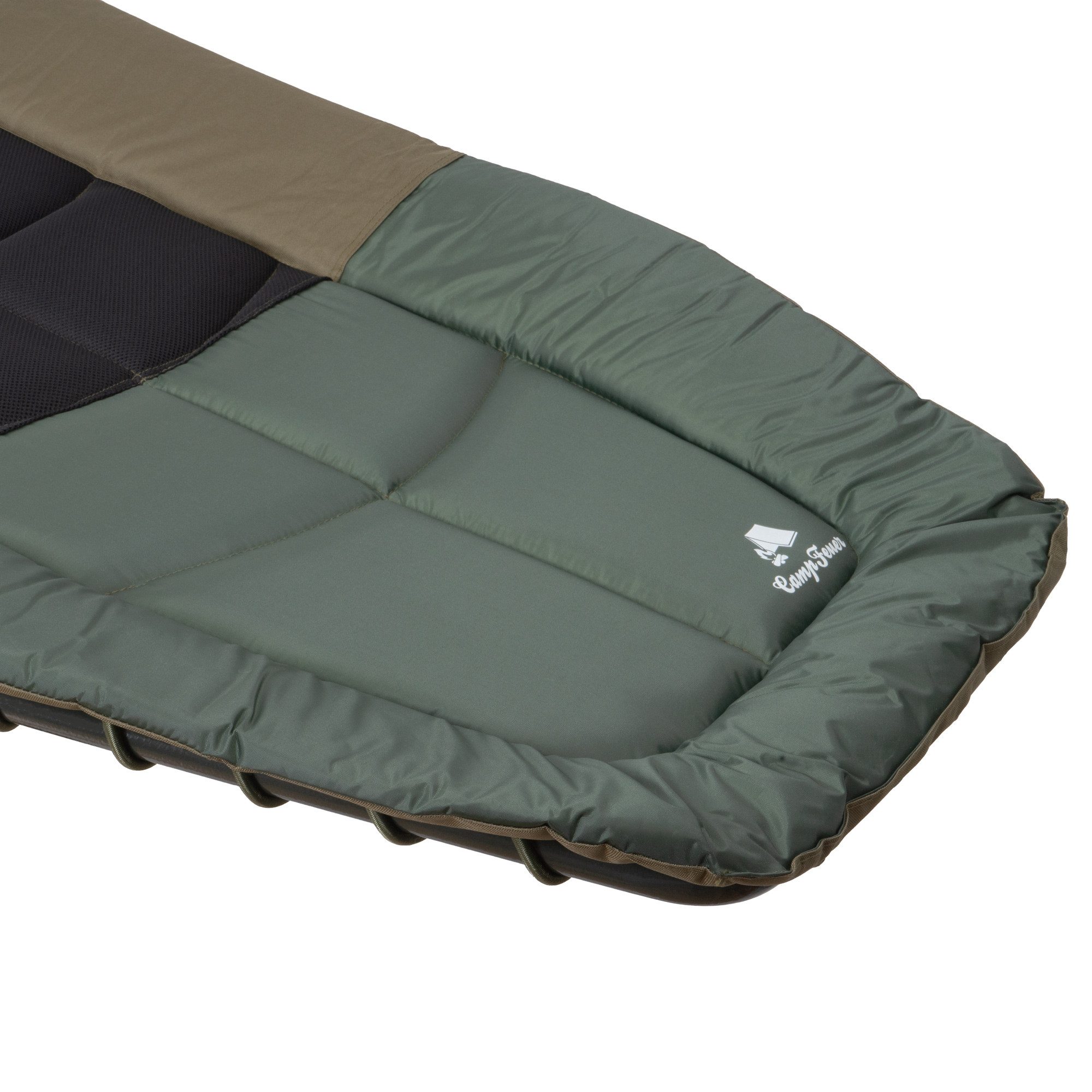 CampFeuer Angelliege Karpfenliege XXL, 200 x 81 x 41-98 cm, Campingliege, faltbar Einfach auf- und abzubauen