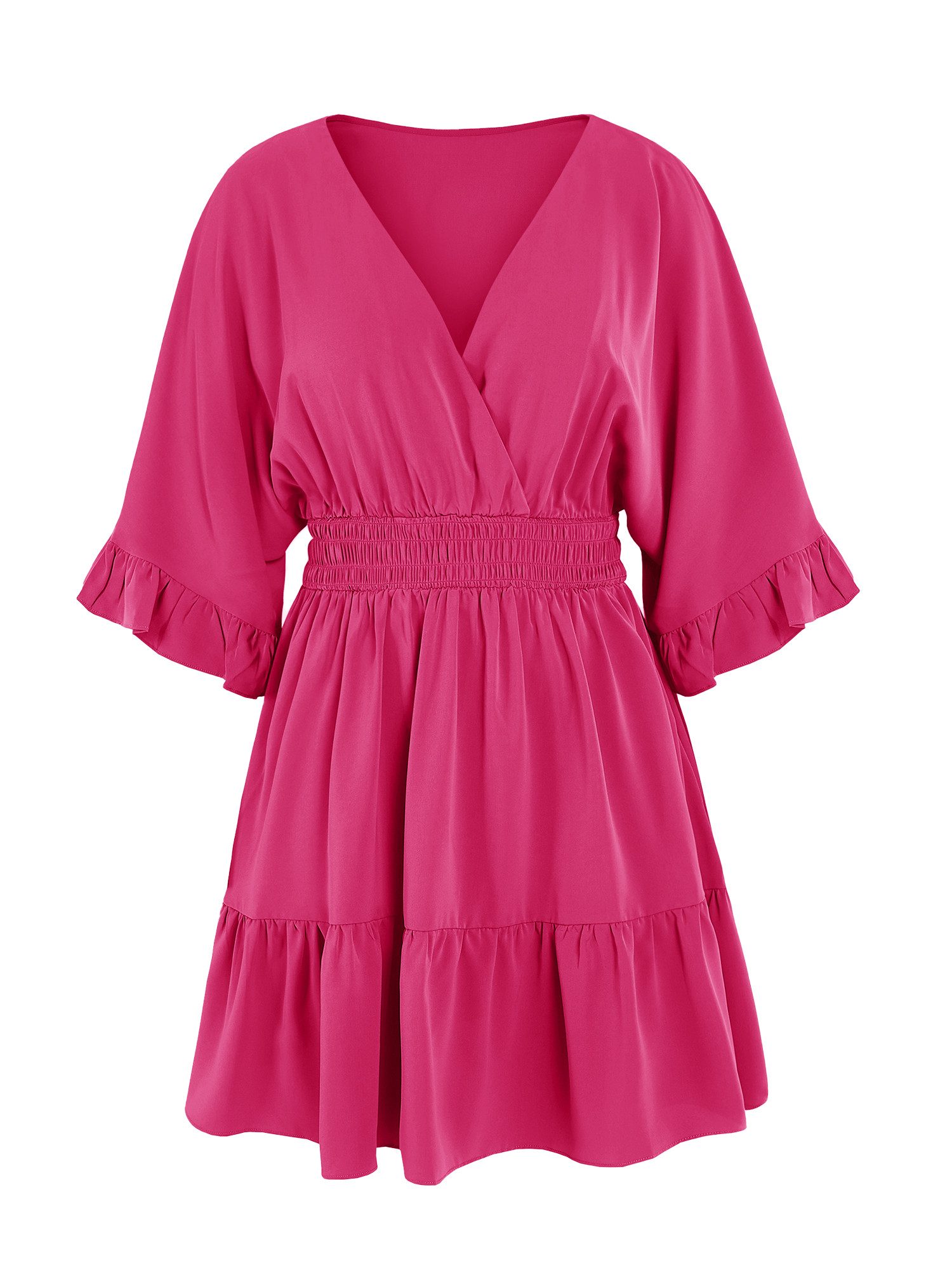 Imily Bela Sommerkleid Damen Locker Sitzendes Hoch Tailliertes Minikleid (P günstig online kaufen