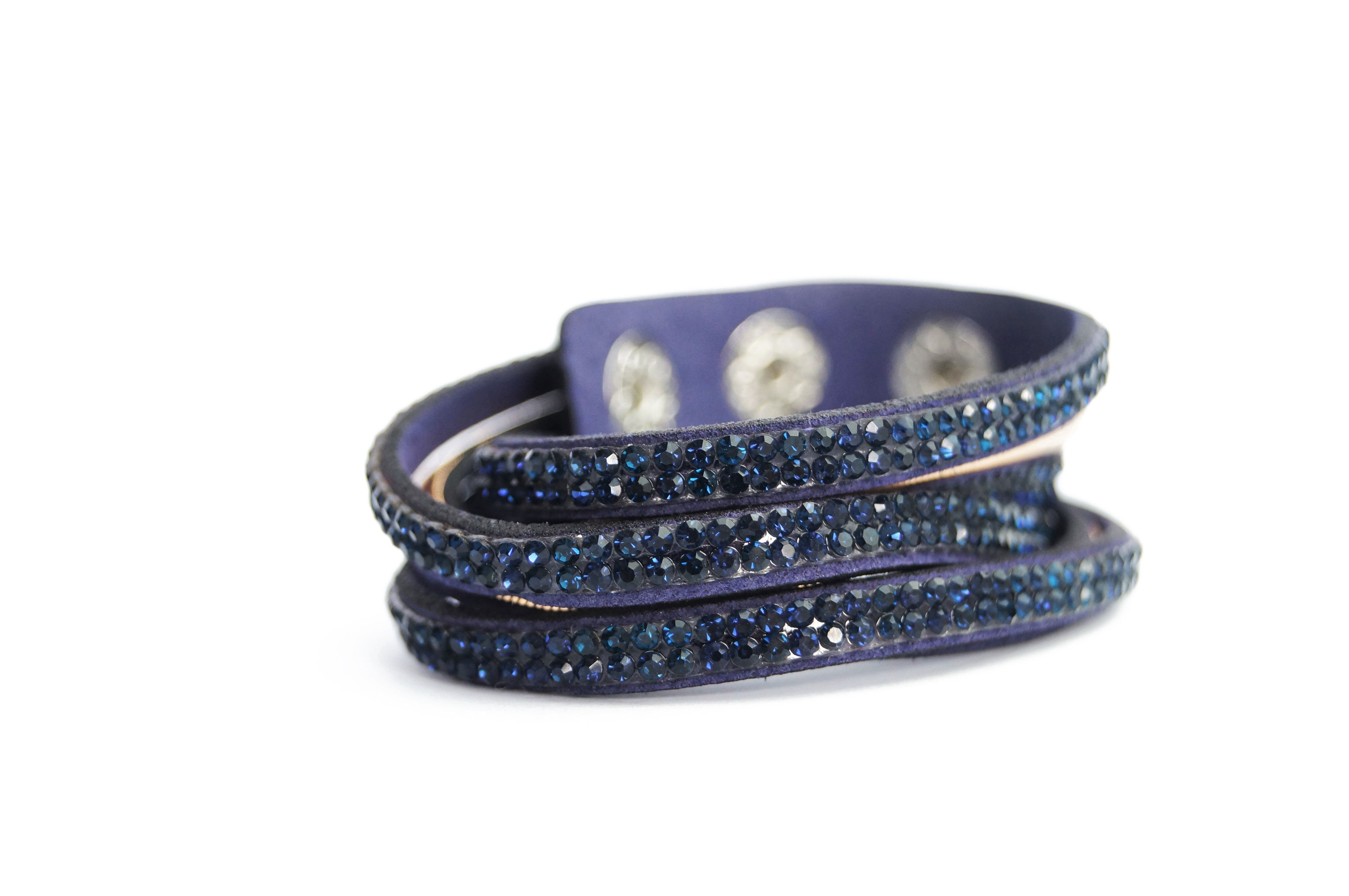FUNK since 1776 Wickelarmband Blue Look Doppel-Wickelarmband, mit Druckknopfverschluss