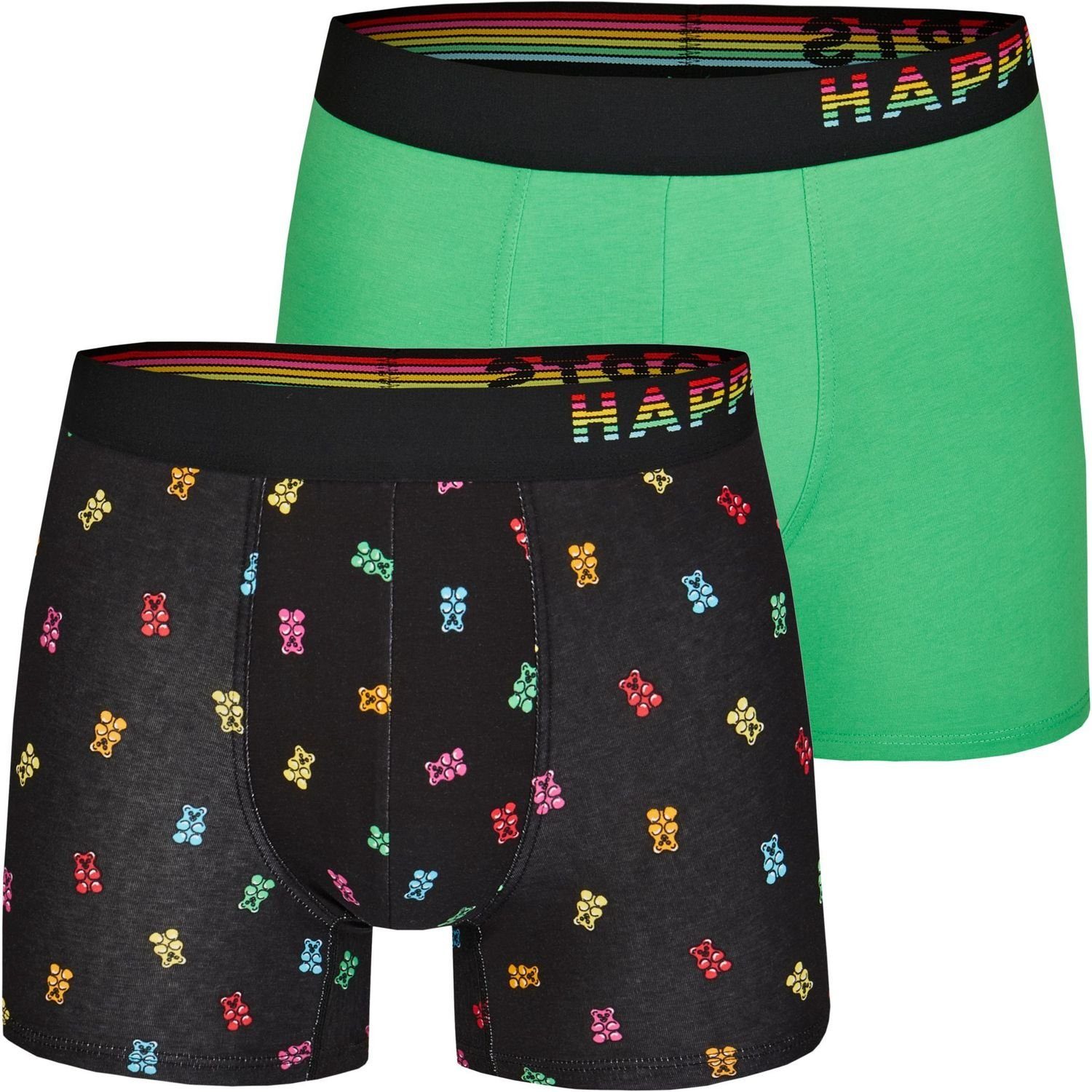 HAPPY SHORTS Trunk »2 Happy Shorts Pants Jersey Trunk Herren Boxershorts  marine grau Croissant« (1 Stück) online kaufen | OTTO