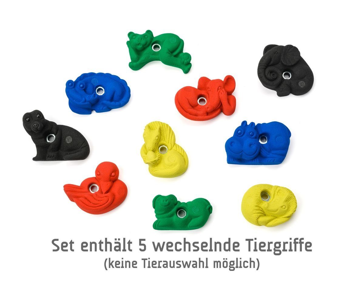 Kletterbude Kletterwand Kinder Klettergriffe Set EASY – bunt & sicher inkl. Befestigungen