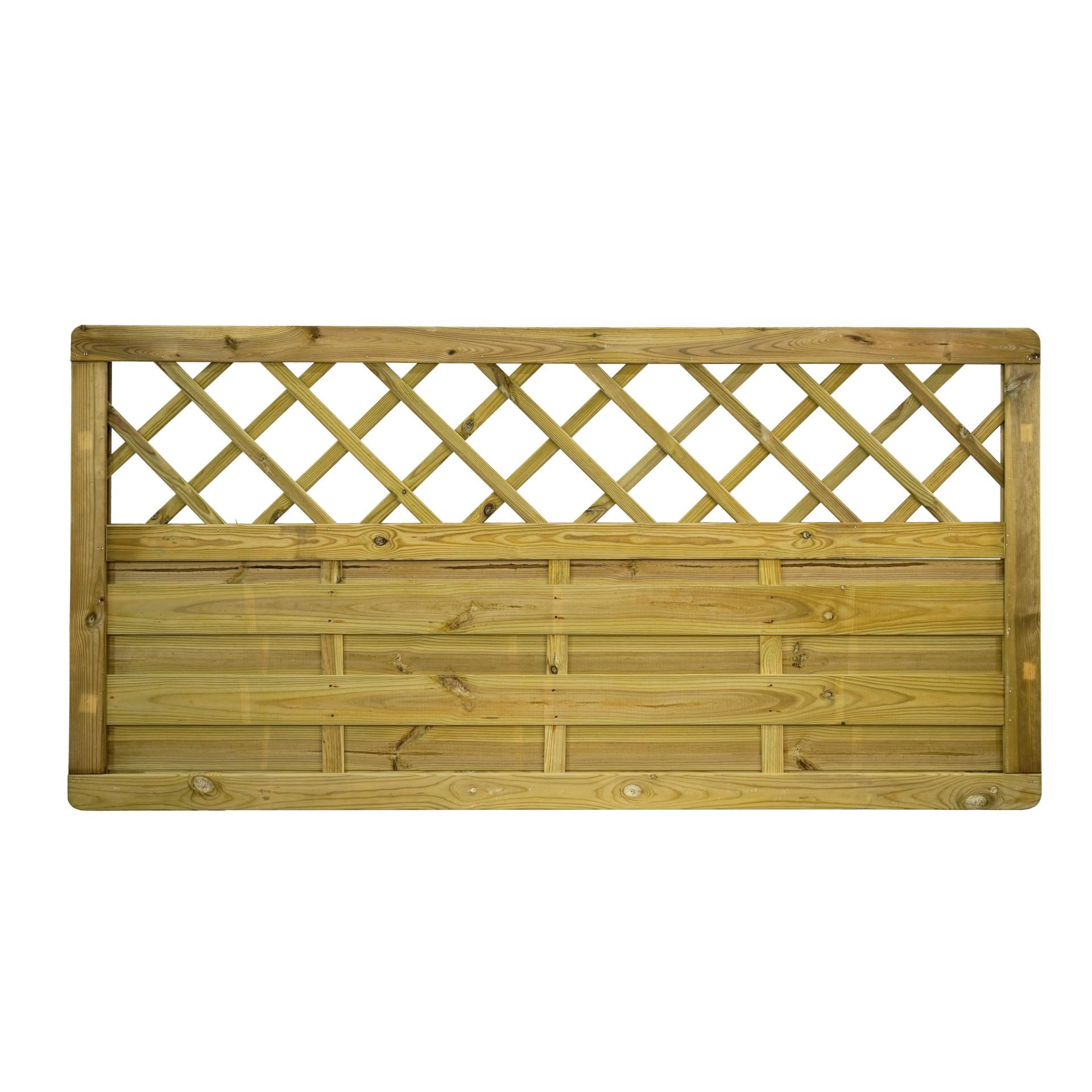 GartenLand Zaun Dichtzaun Vario Massiv „Extra Stabil“ gerade, Rankgitter Kiefer KDI, (Set, Ohne Pfosten)