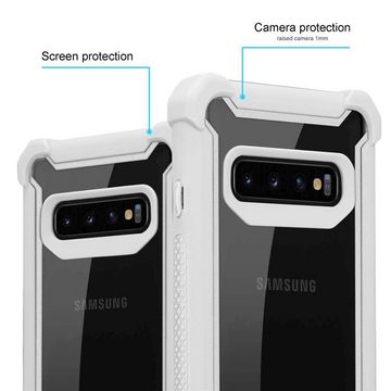 Cadorabo Handyhülle Samsung Galaxy S10 PLUS Samsung Galaxy S10 PLUS, Handy Schutzhülle TPU Silikon Cover Bumper - Hard Cover Hybrid Case