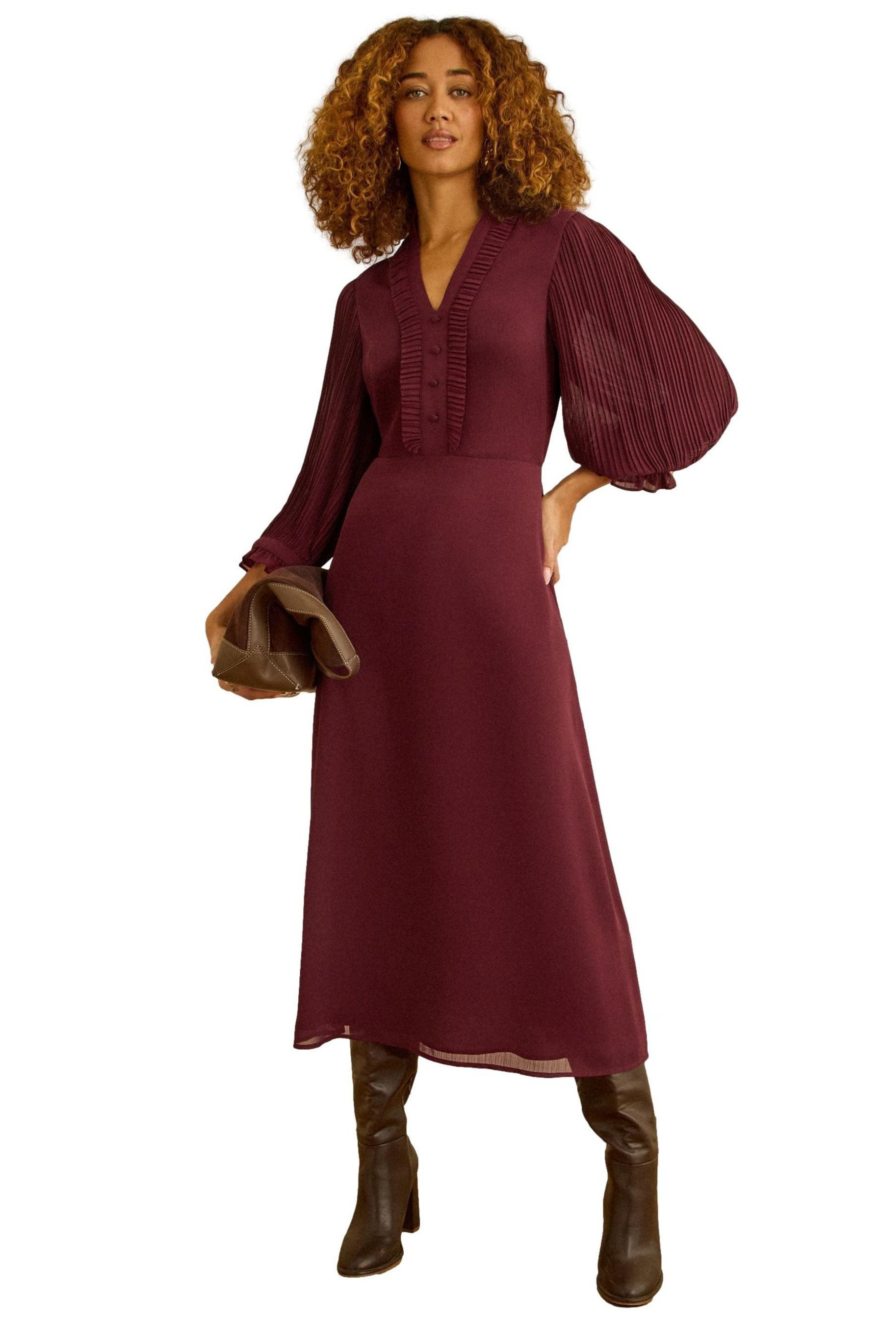 Love & Roses Midikleid Love & Roses Midikleid mit Falten (1-tlg) günstig online kaufen
