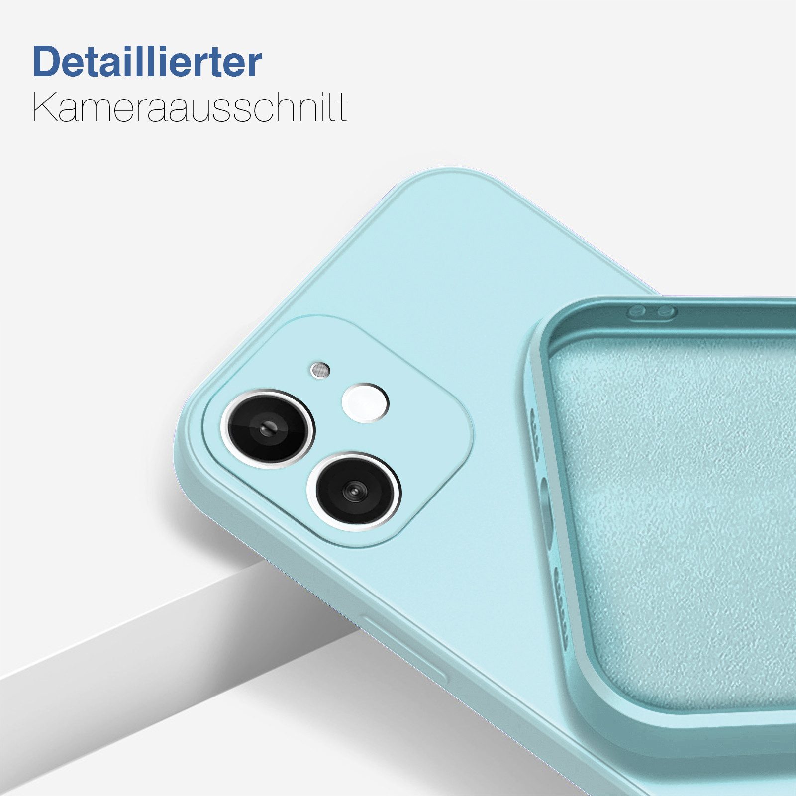 Tec-Expert Handyhülle SoftGrip Cover Hülle für Apple iPhone 11, Handy Case Bumper integrierter Kameraschutz flexibel