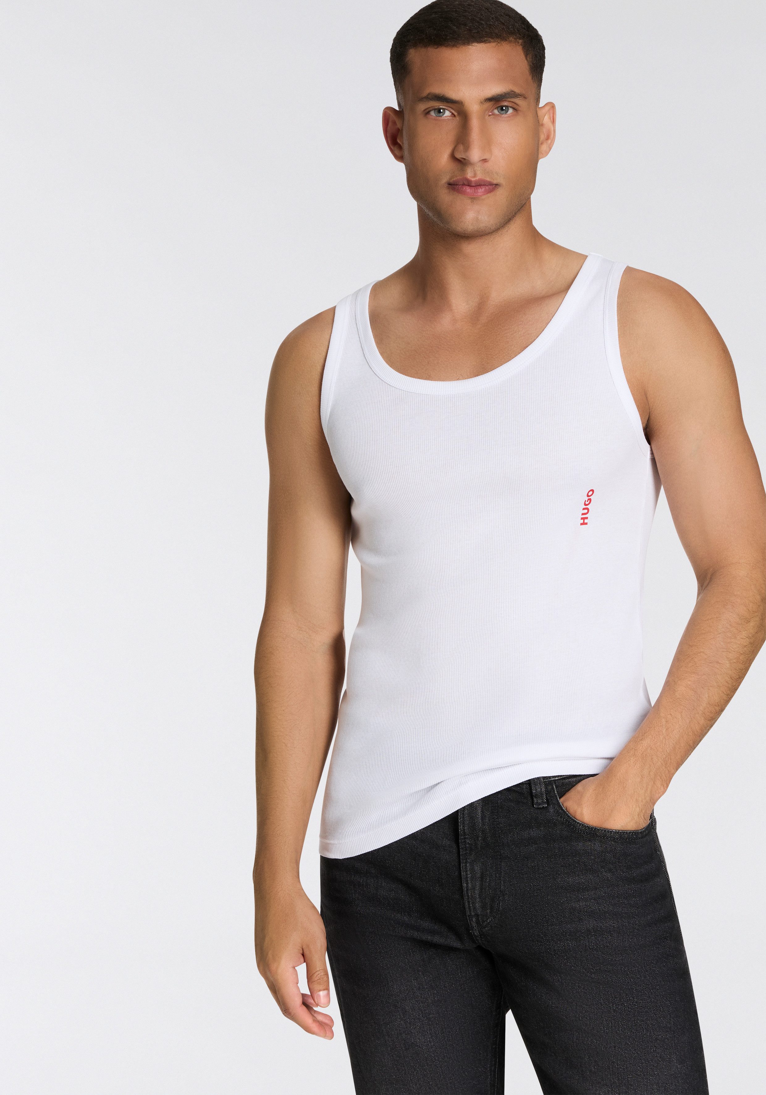 HUGO Ripptanktop (Packung, 3-tlg., 3er) Basic, günstig online kaufen