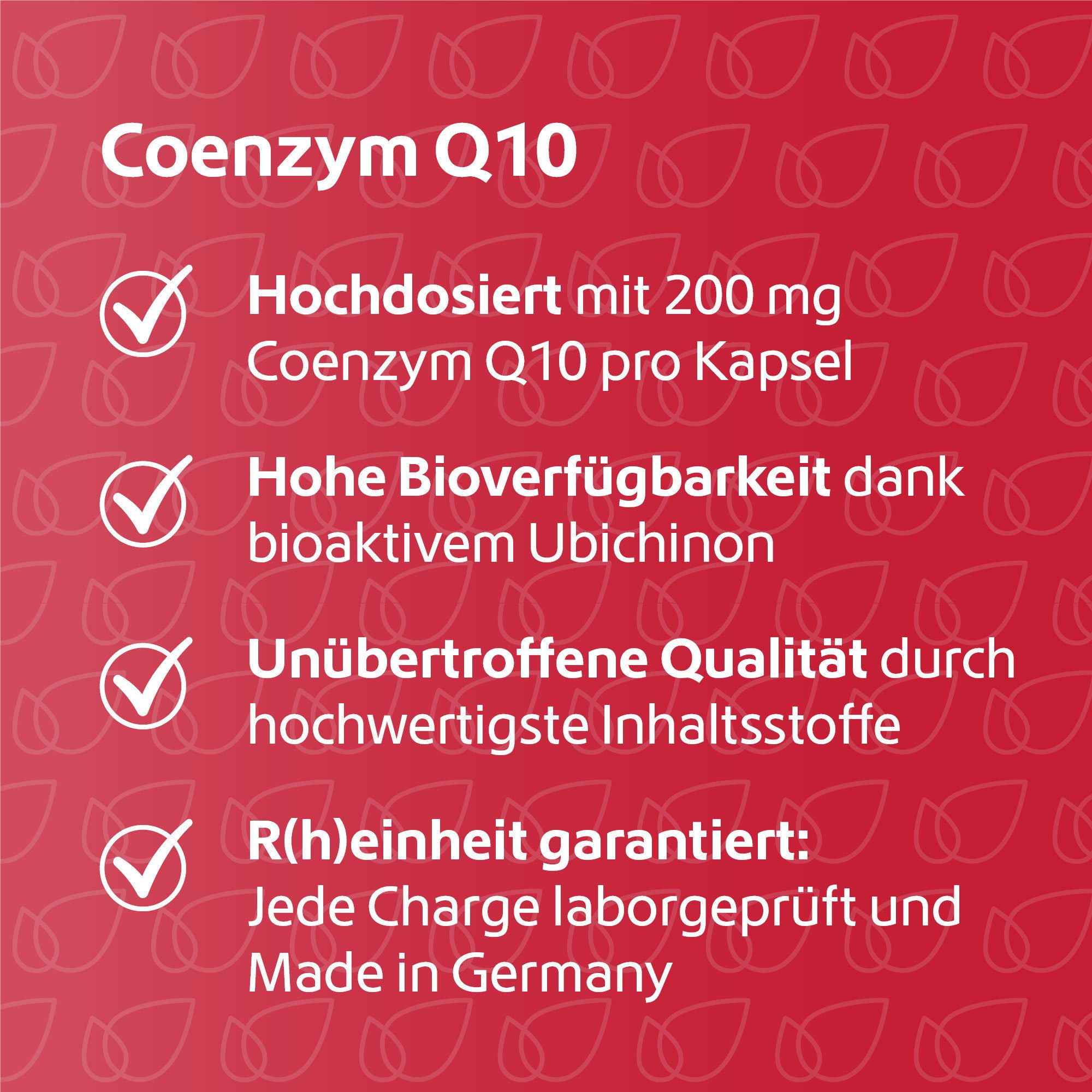R(h)ein Nutrition Coenzym Q10 200 mg vegan Kapseln, 120 St., 48.6 g
