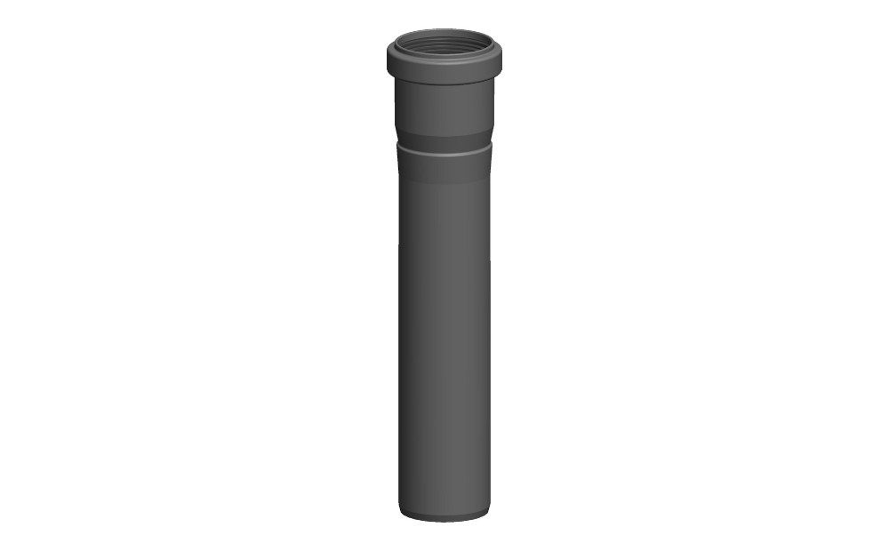 PP-Rohr ATEC Schornstein Rohr 955mm DN60 kürzbar 0319