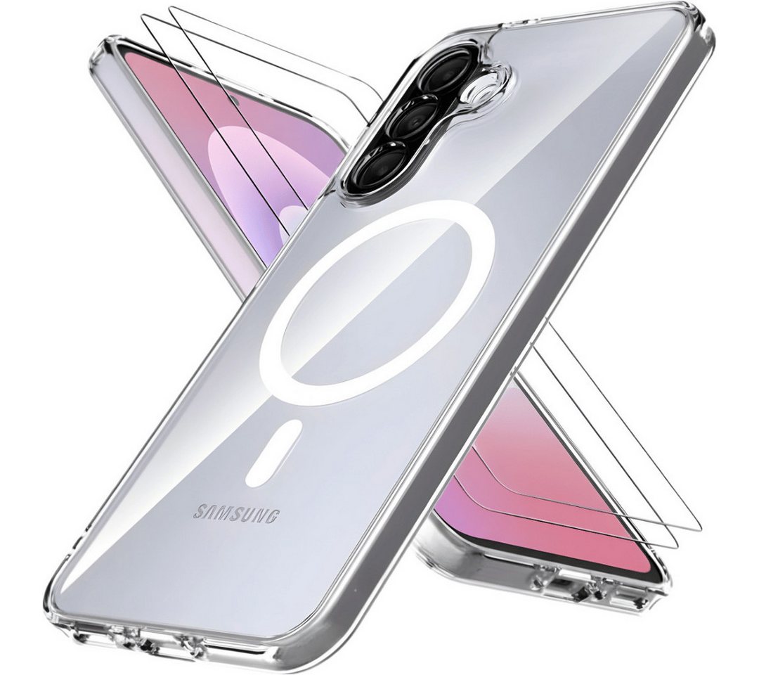 SmartUP Smartphone-Hülle + 2X Schutzglas für Samsung Galaxy A37 5G MagSafe Panzerfolie Case 9H 6,7 Zoll, kompletter Rundumschutz, MagSafe-Technologie