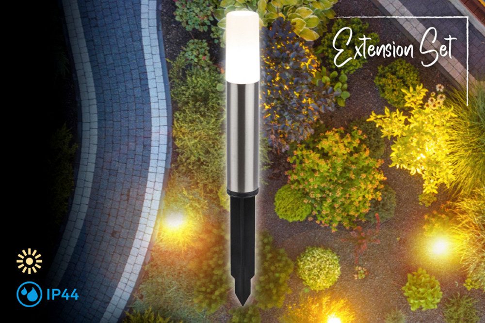 Briloner Leuchten LED Gartenleuchte JUNCA, LED fest integriert, 4x36,5 cm, Outdoor, Garten, Terrasse