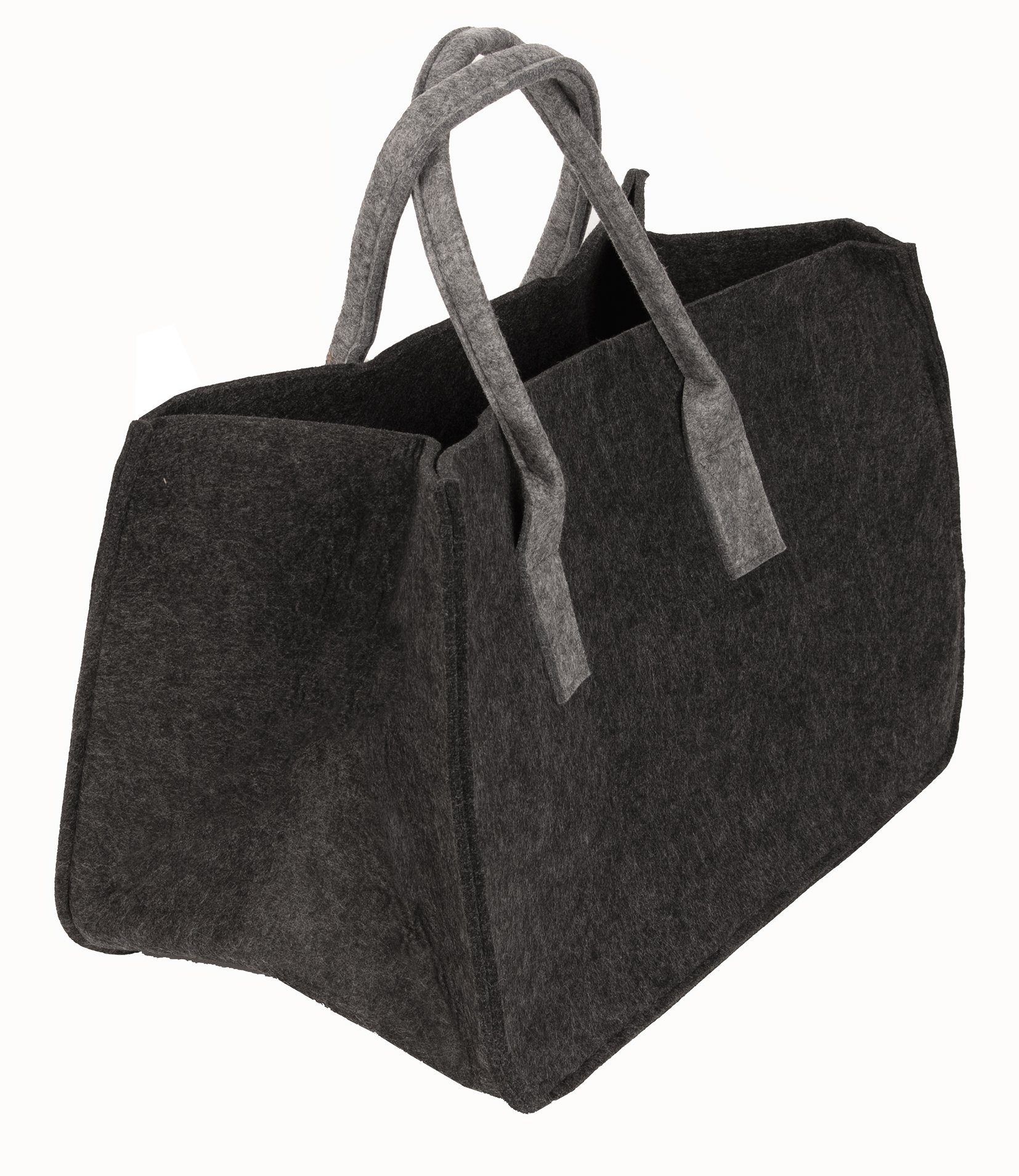 BigDean Kaminholzkorb Filztasche Filzkorb anthrazit - günstig online kaufen