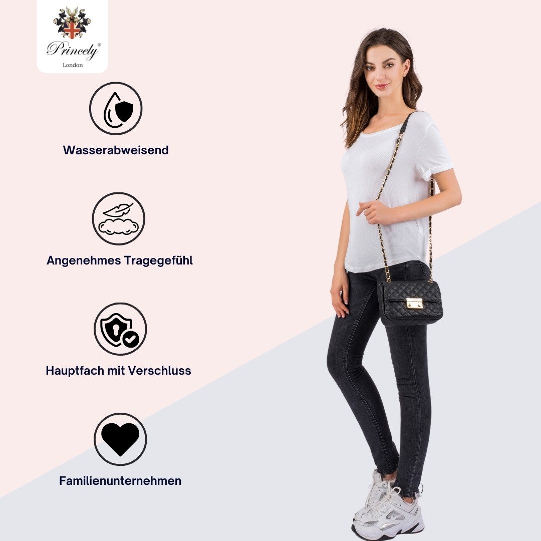 Princely London Schultertasche Jacky - Elegante Umhängetasche