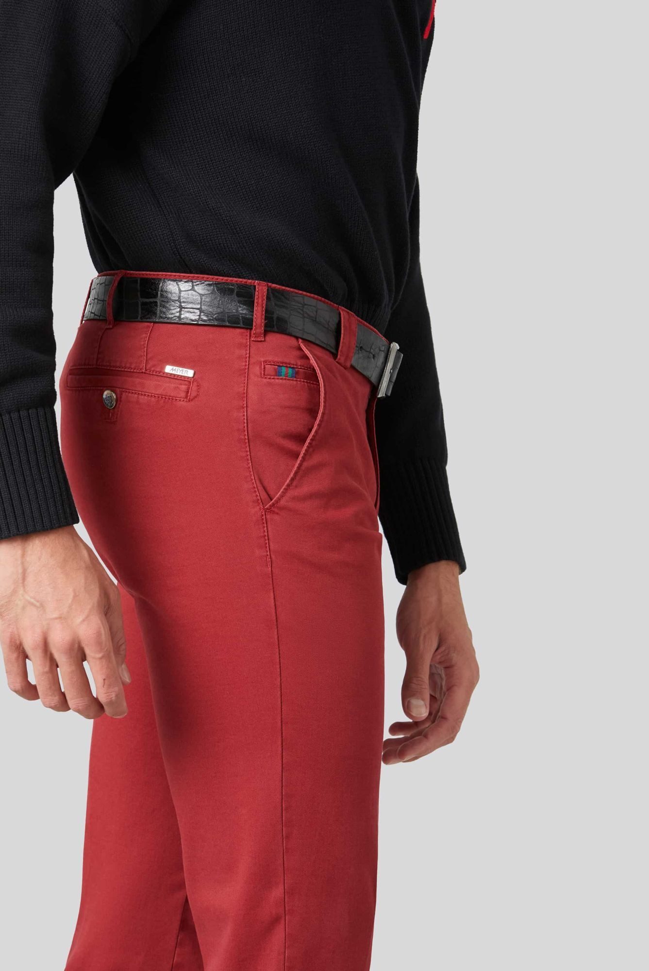 MEYER Chinos Roma mit Stretch-Dehnbund
