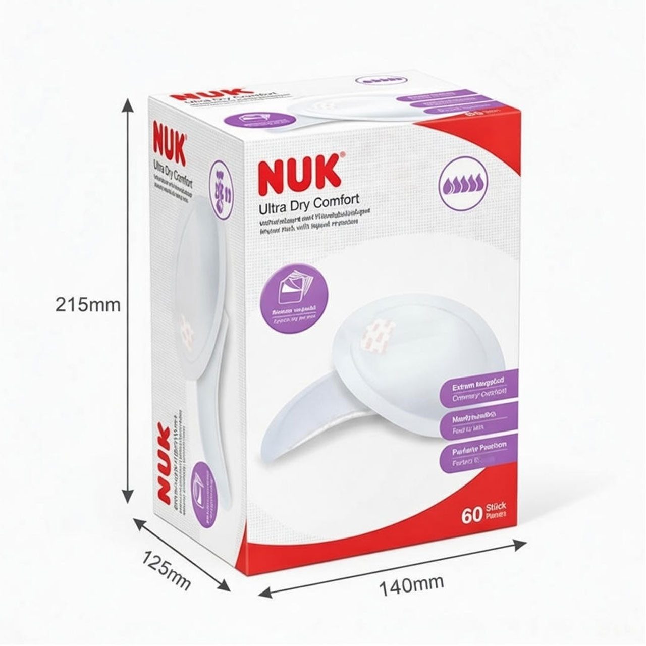 NUK BH-Stilleinlagen NUK Ultra Dry Comfort Stilleinlagen praktische 60er-Box