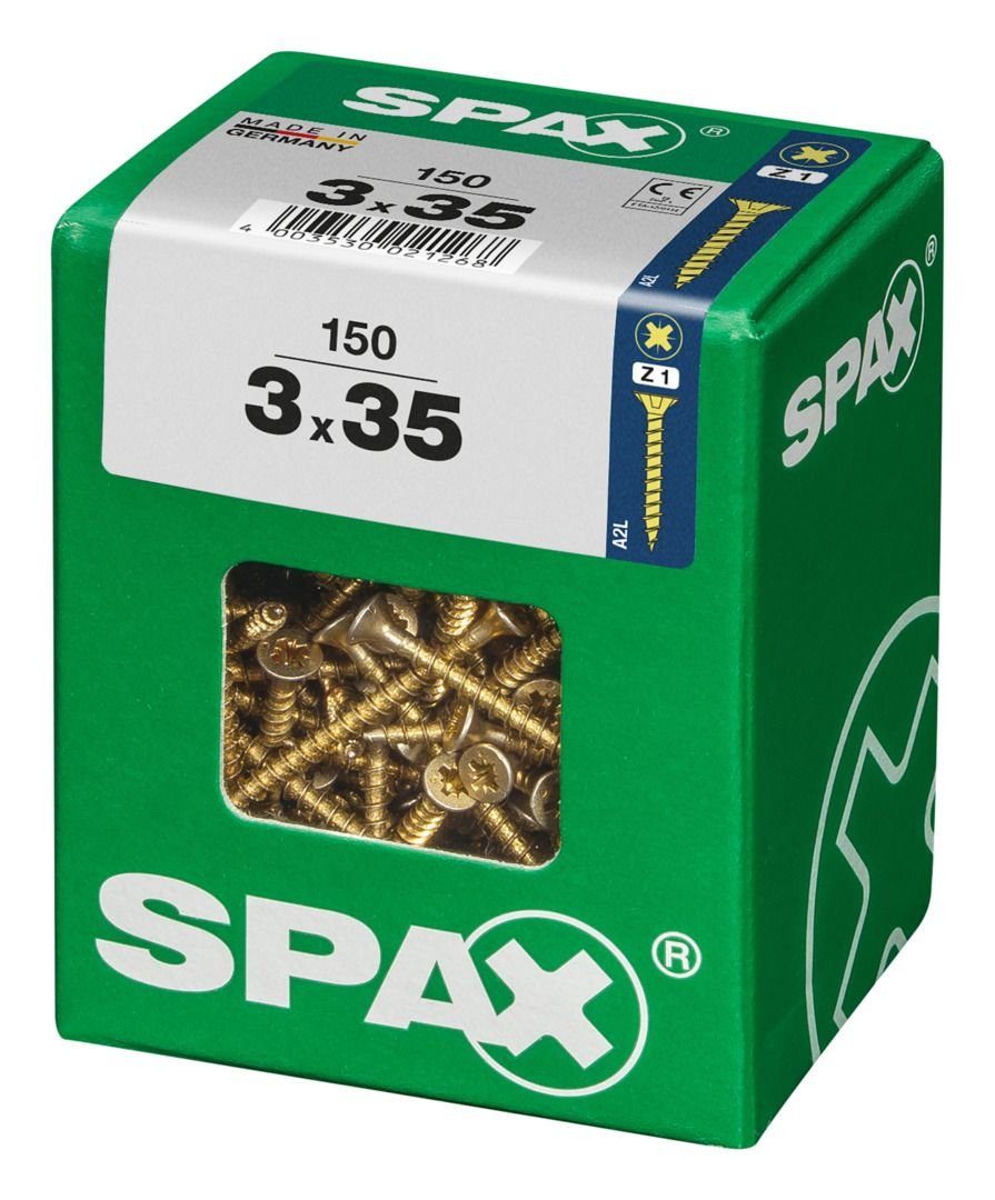 PZ mm 3.0 Holzbauschraube 35 - 1 x Universalschrauben Spax SPAX 150
