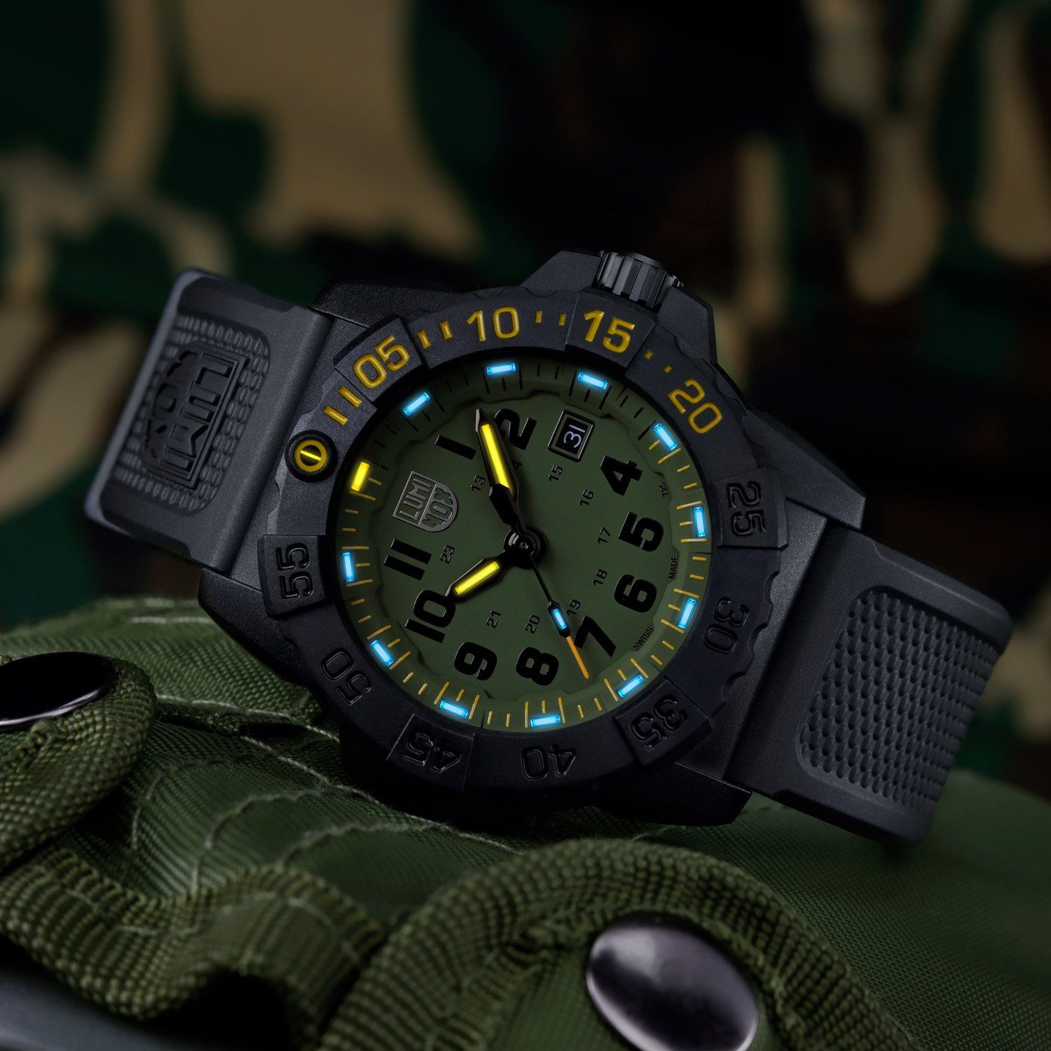Luminox Taucheruhr Navy Seal Foundation Schwarz/Grün