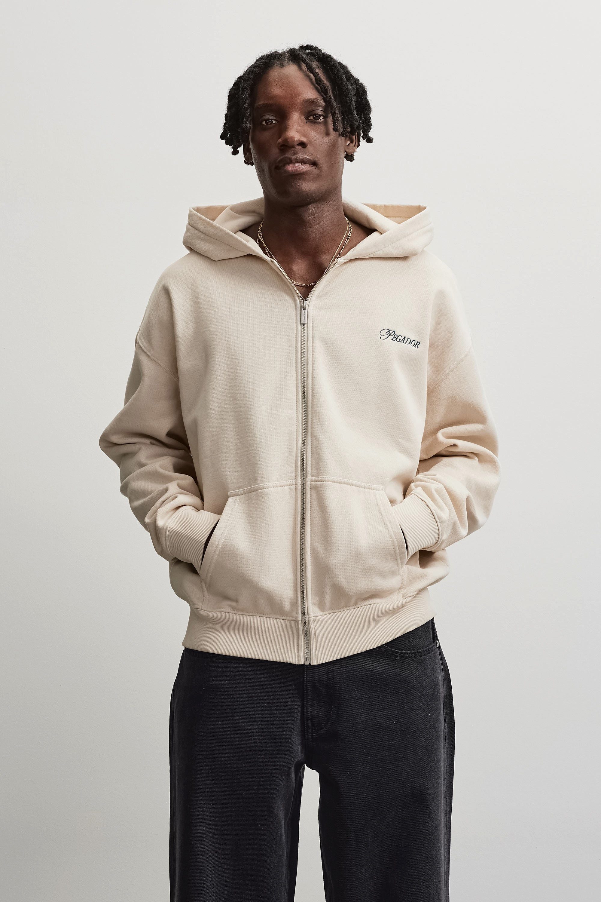 PEGADOR Kapuzensweatjacke Carloforte Oversized Sweat Jacket Baumwollmischung, oversized