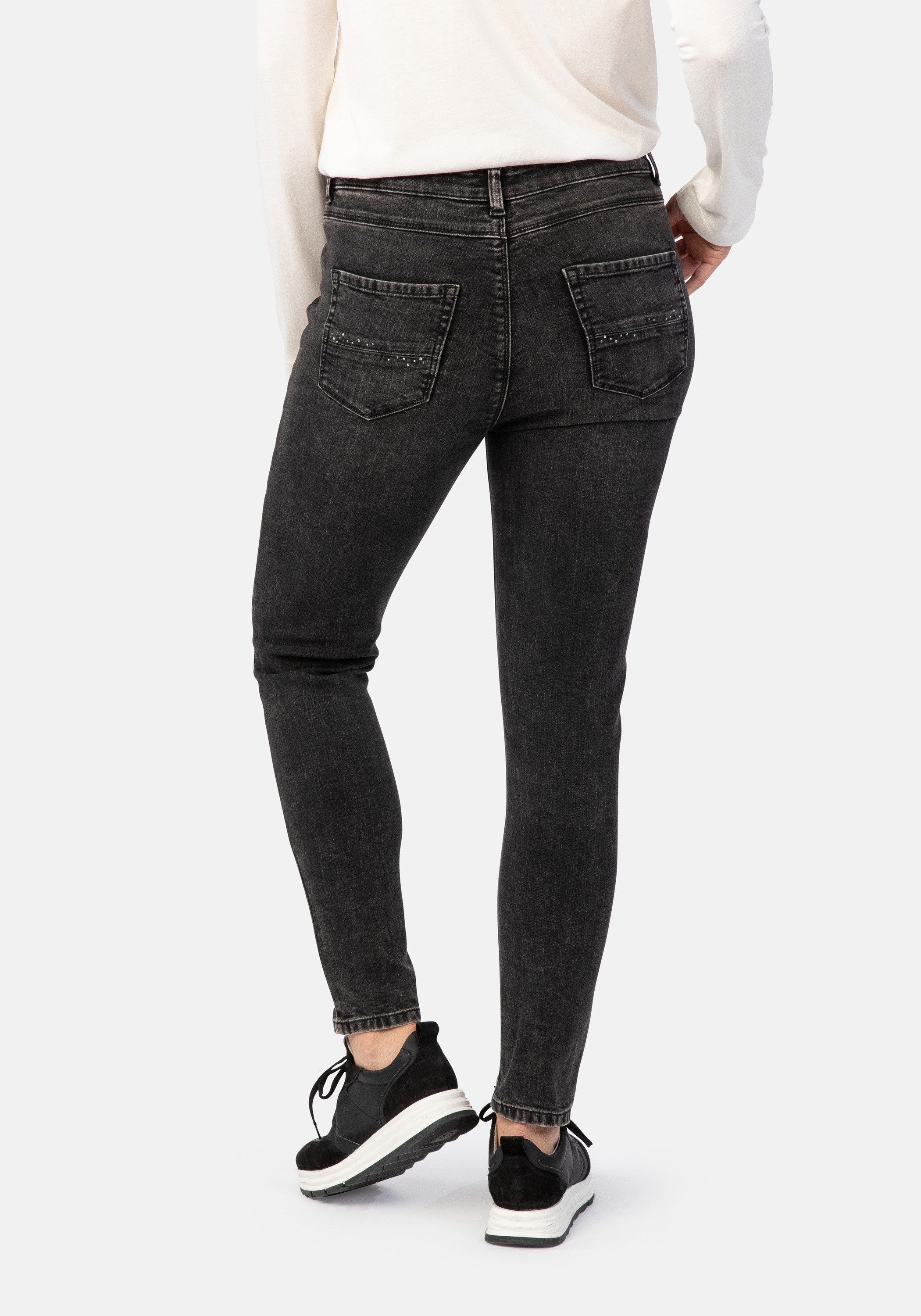STOOKER WOMEN 5-Pocket-Jeans Rio Fexxi Move Strass Skinny Fit Skinny Fit Ca günstig online kaufen