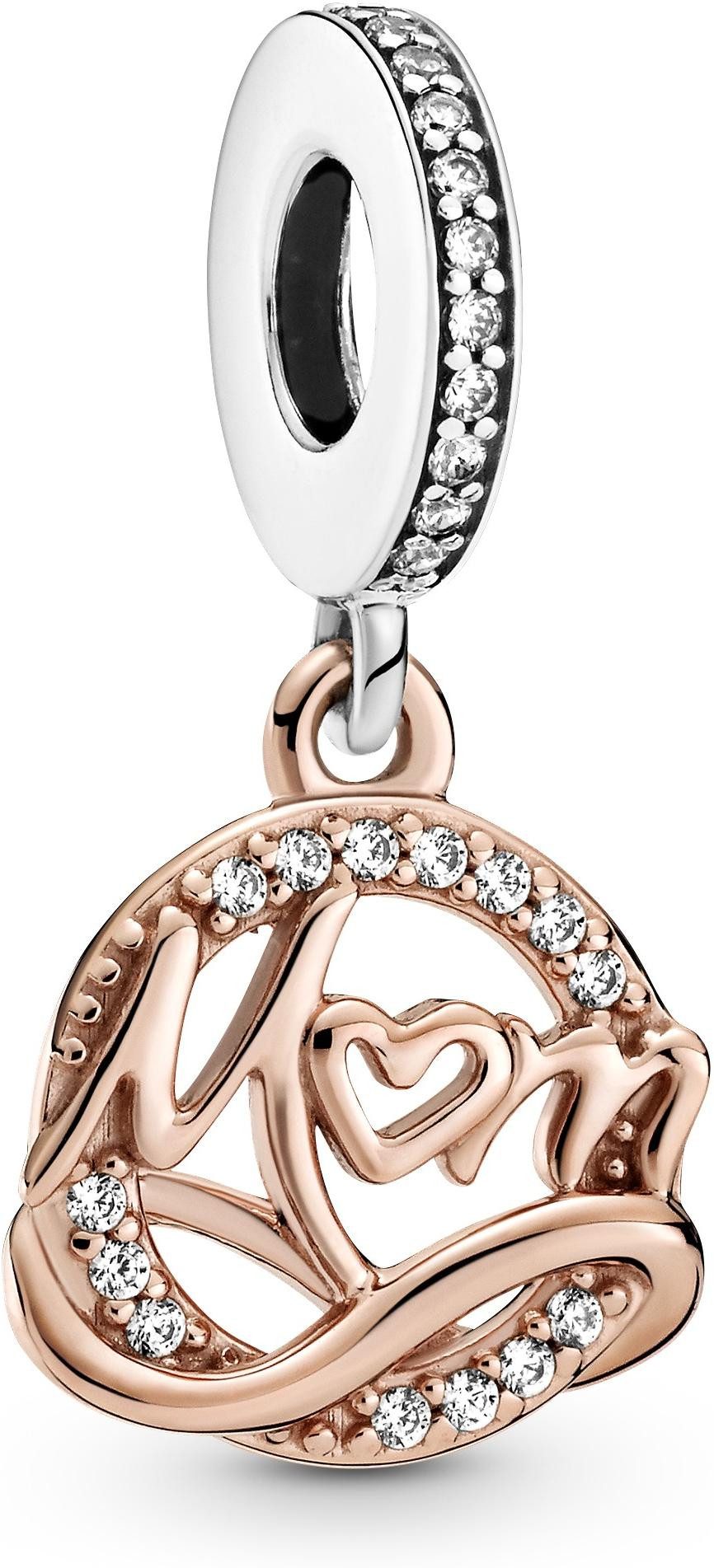 Pandora Kettenanhänger Pandora Zweifarbiger Mum Charm-Anhänger günstig online kaufen