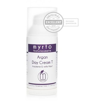 myrto Naturkosmetik Tagescreme myrto Bio Argan Day Cream T - Gesichtscreme bei trockener Haut, Bestbewertung Codecheck: 100% Grüner Ring