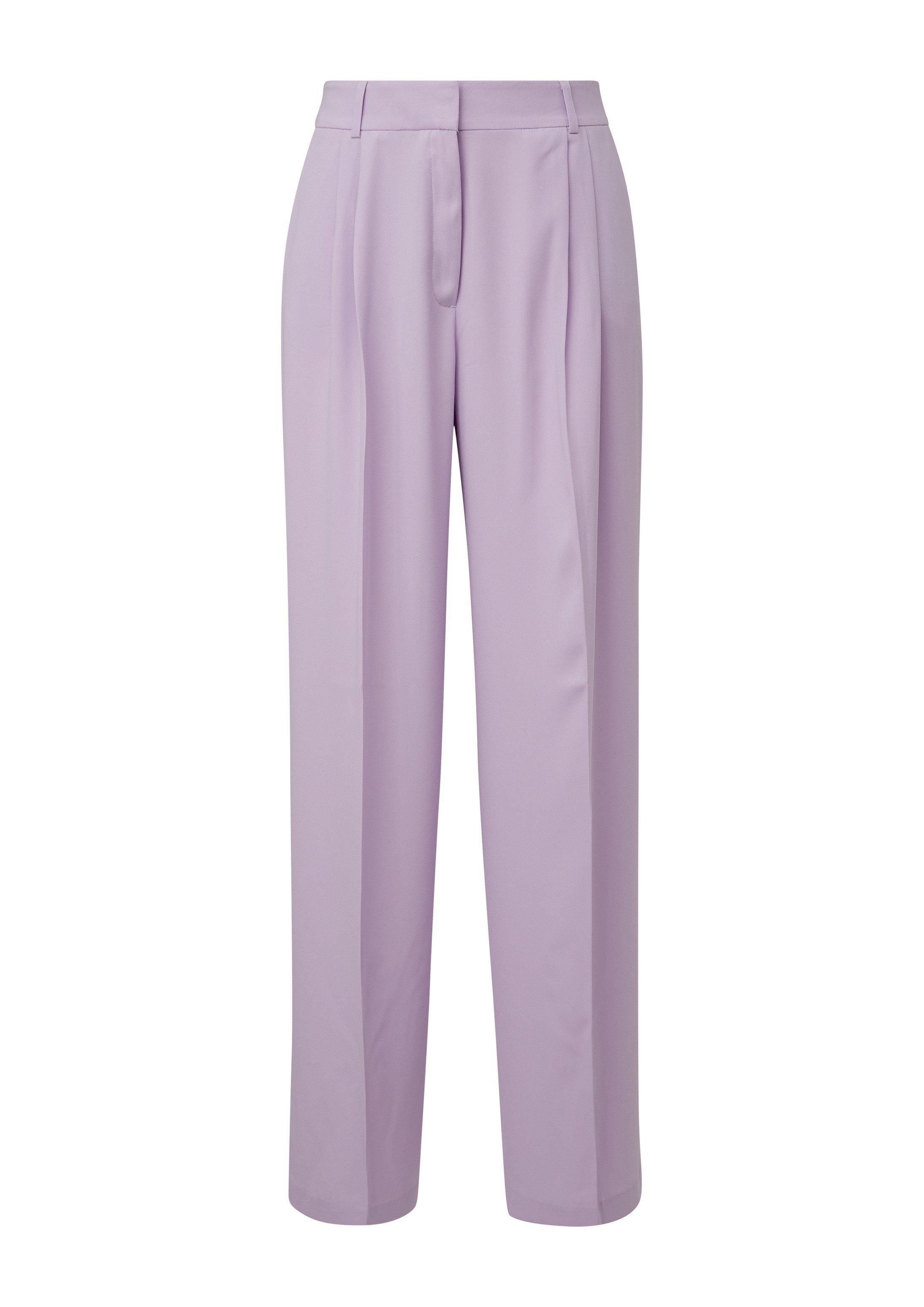 s.Oliver Chinos Hose Relaxed: High-Rise-Hose mit Crêpestruktur