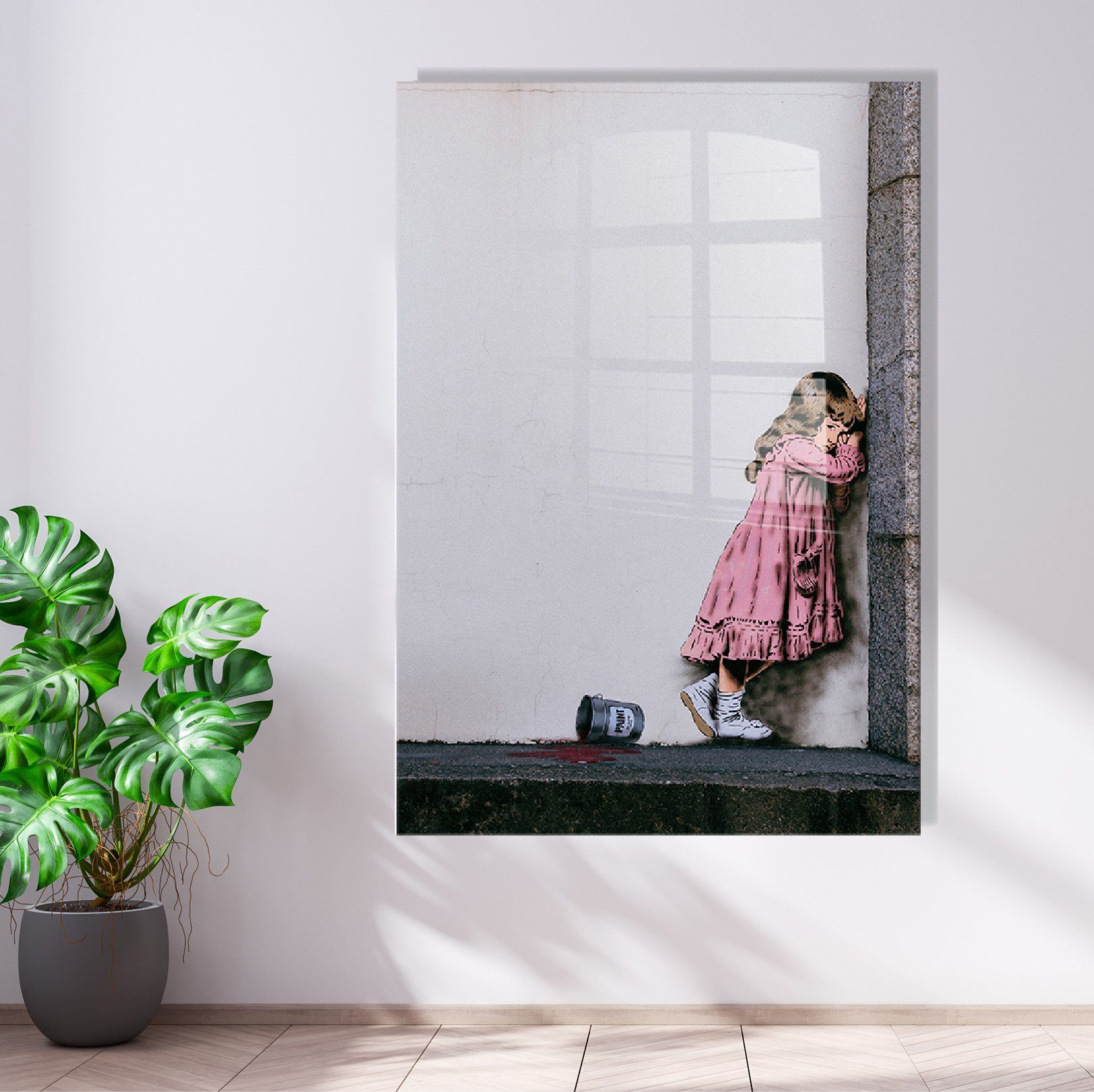 Wallity Leinwandbild BRS1188, Bunt, 30 cm, Glas getempertes 100% 45 x