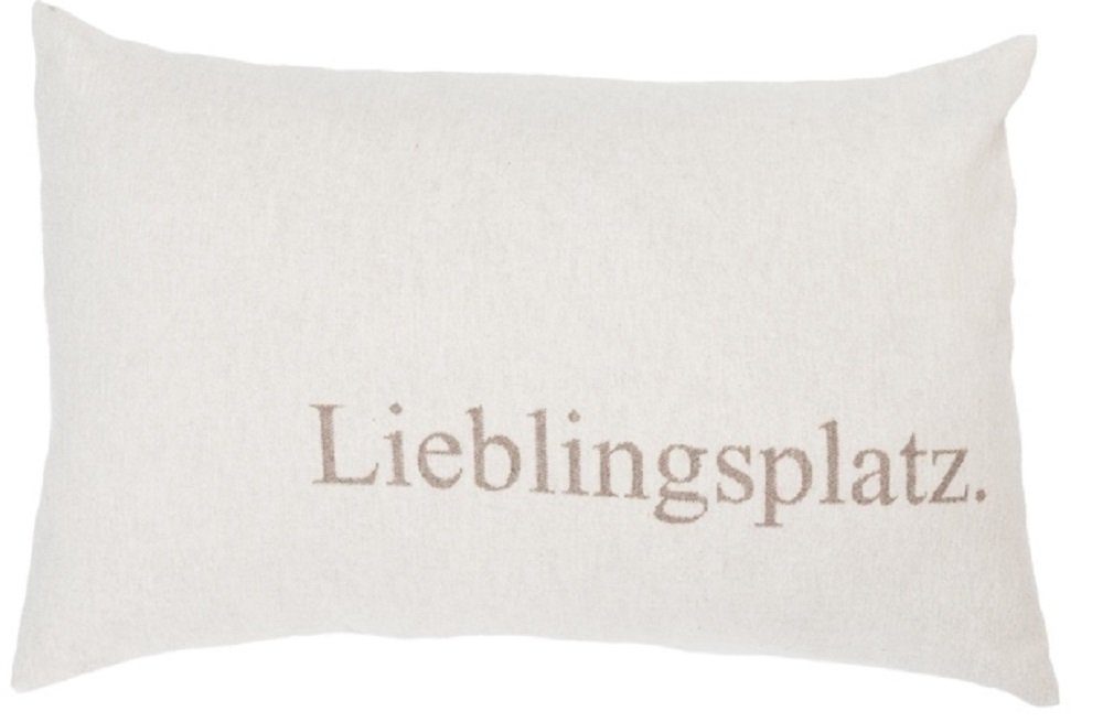 DAVID FUSSENEGGER Kissenhülle Silvretta 'Lieblingsplatz' 40 x 60 cm günstig online kaufen