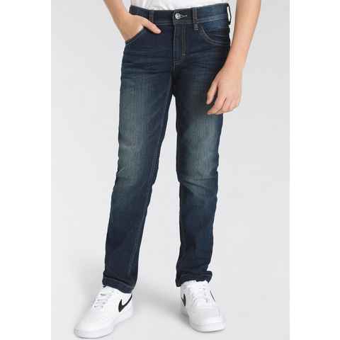 Alife & Kickin Straight-Jeans für Jungen mit Logo-Print im Hosenbund, schmale Form