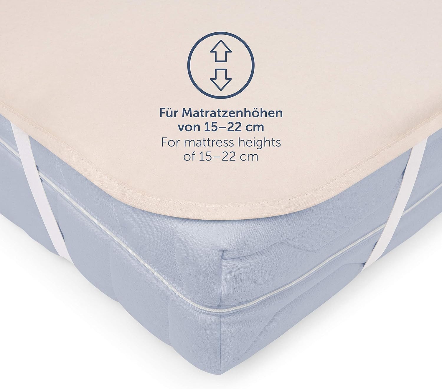 Matratzenschoner Blumtal Molton Atmungsaktive Premium Matratzenauflage Blumtal, 100% Baumwolle, Zertifizierte Qualität – Bild 5 von 5
