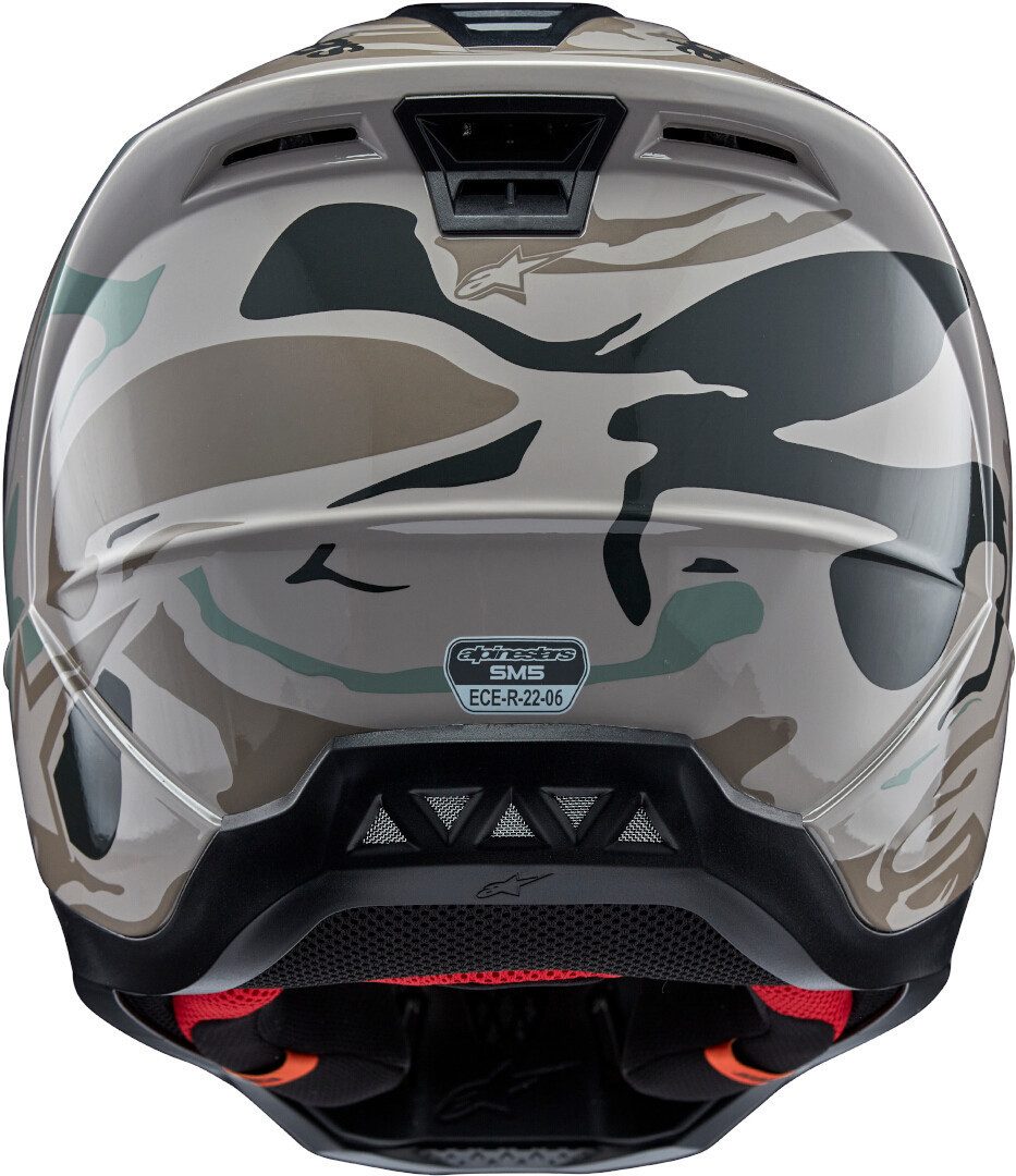 Alpinestars Motocrosshelm S-M5 Mineral 2024 Motocross Helm, Notfallsystem-polsterung (eqrs)