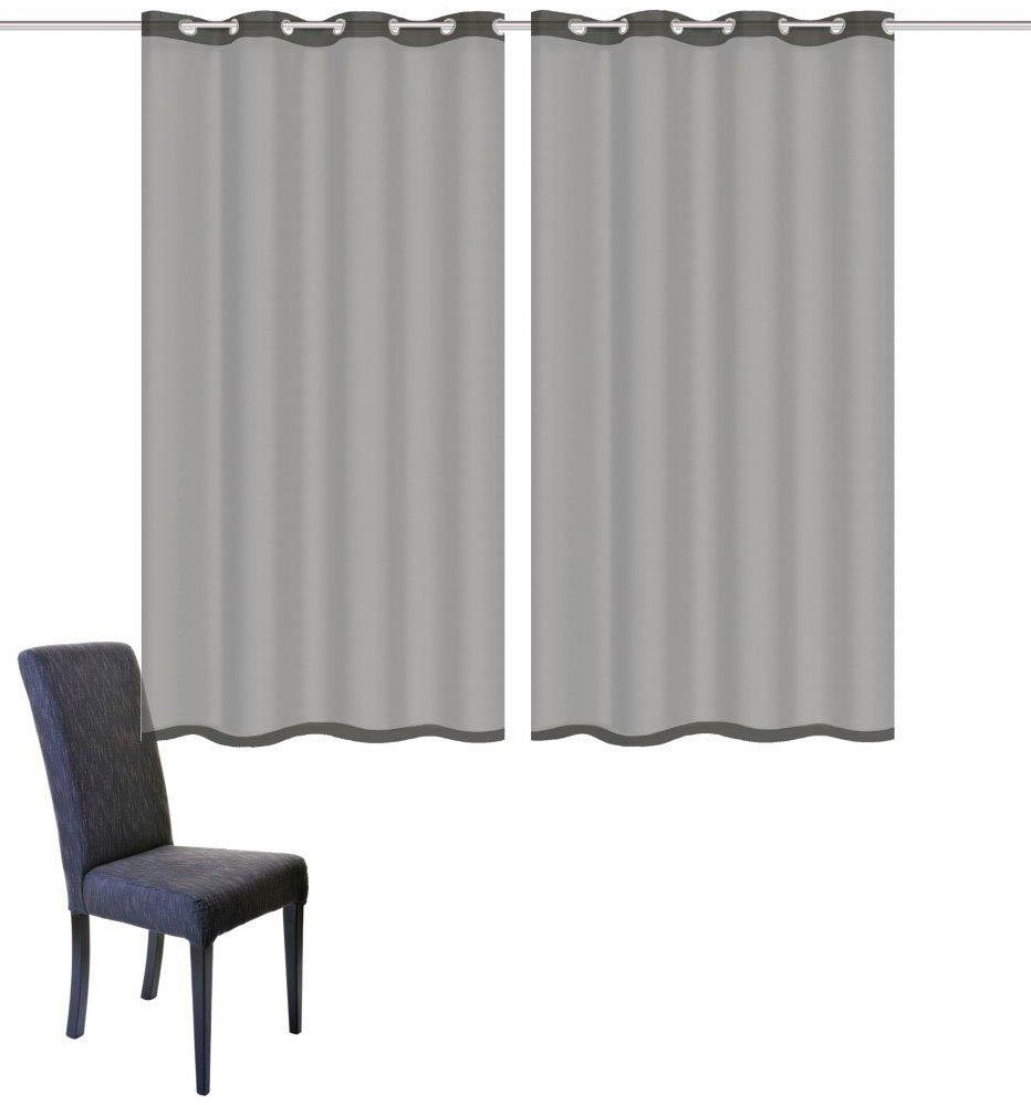 Home Basics Vorhang DOLLY, Ösen (2 günstig online kaufen