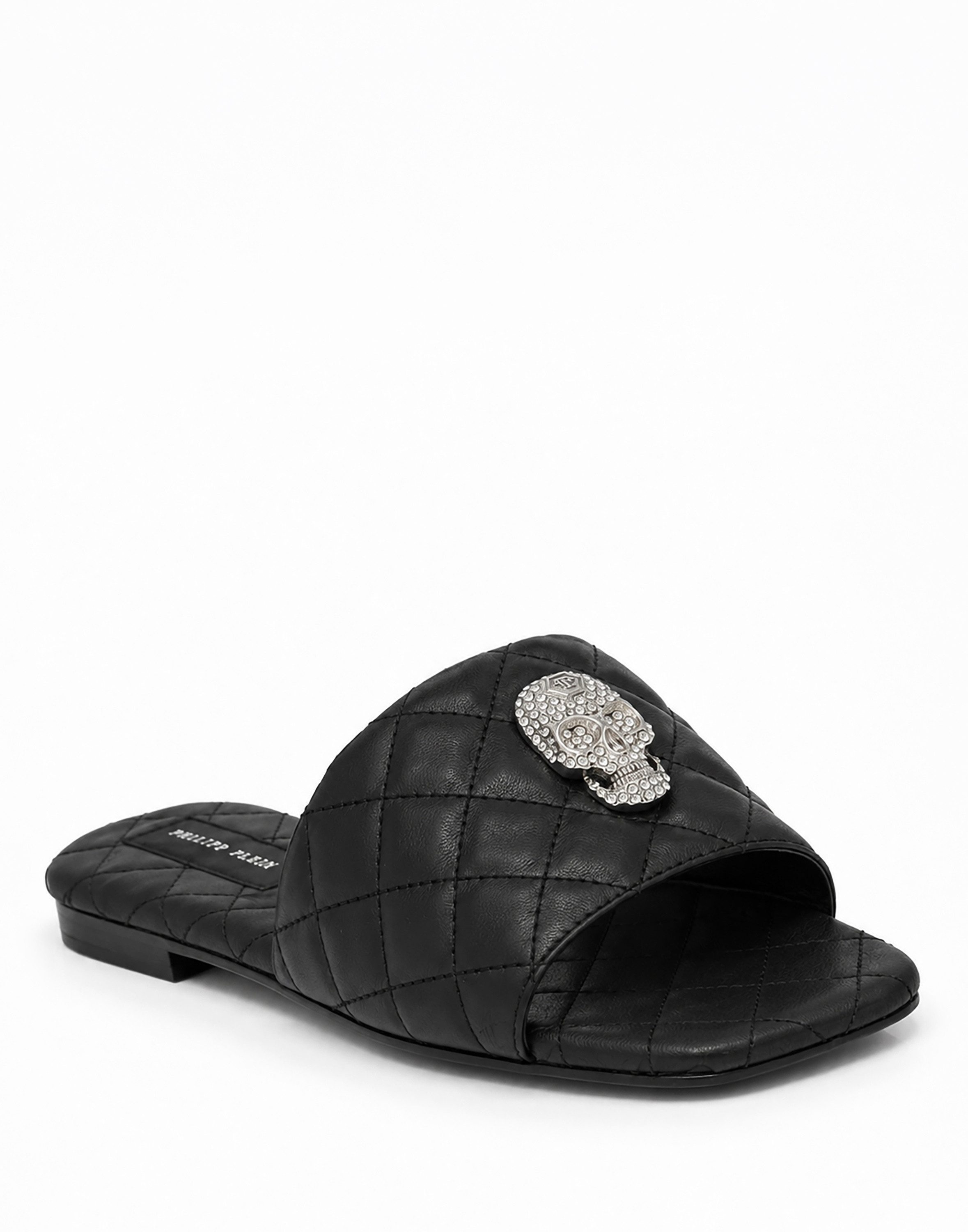 PHILIPP PLEIN Skull Mit Schmucksteinen Sandale