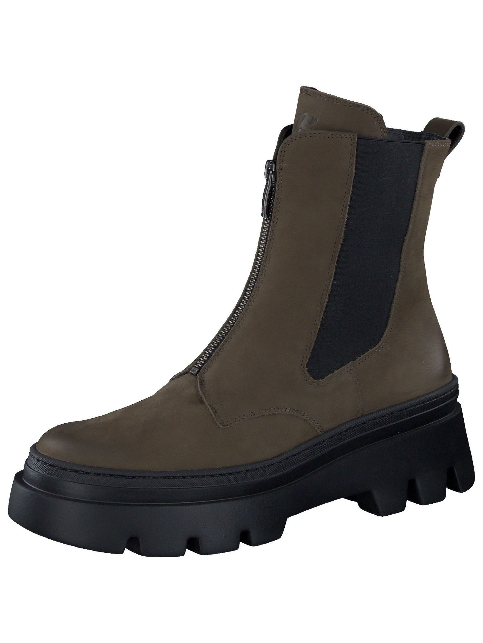 Stiefelette Nubukleder/Textil Stiefelette