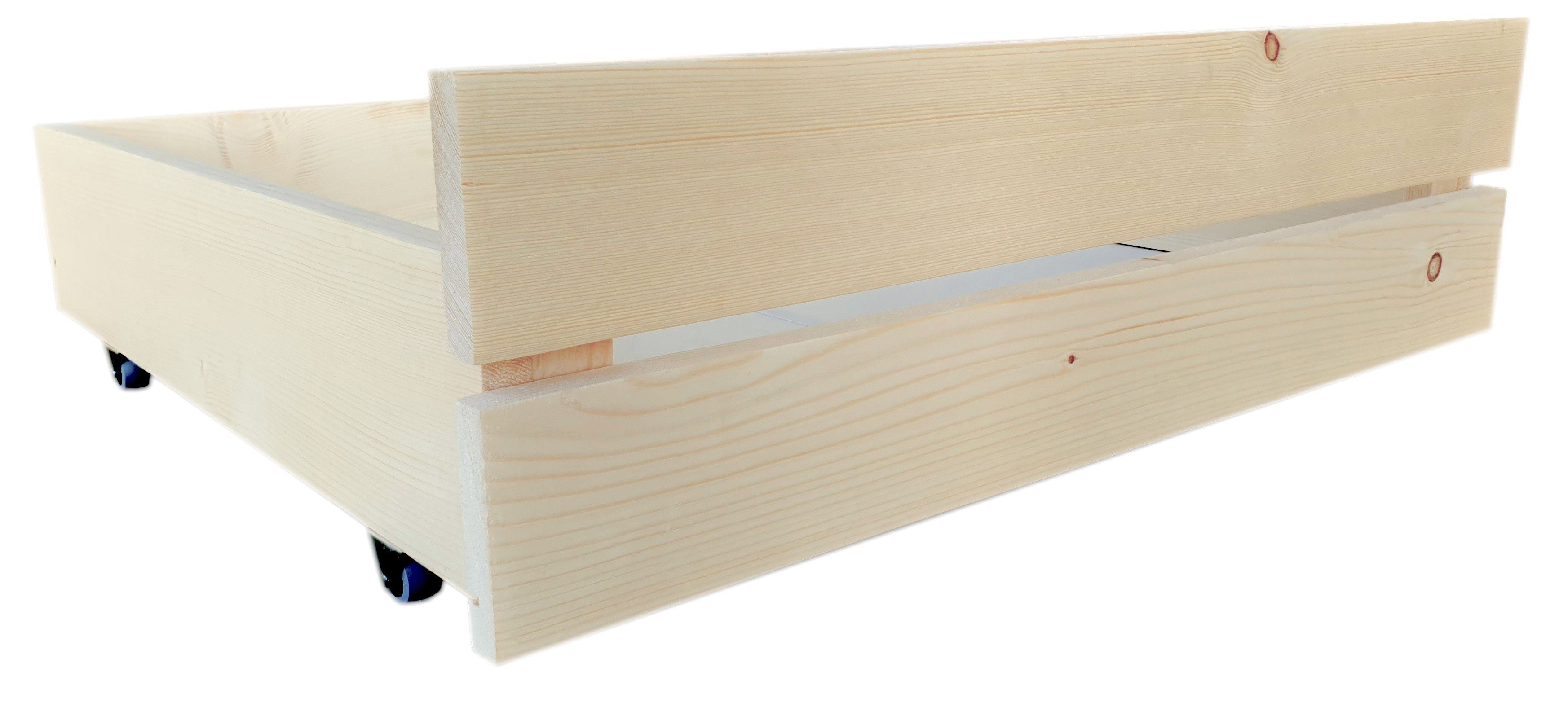 sunnypillow Palettenbett M2 aus Holz mit günstig online kaufen