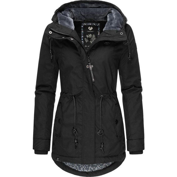 Ragwear Winterjacke Monadis Black Label stylischer Winterparka für die kalte Jahreszeit