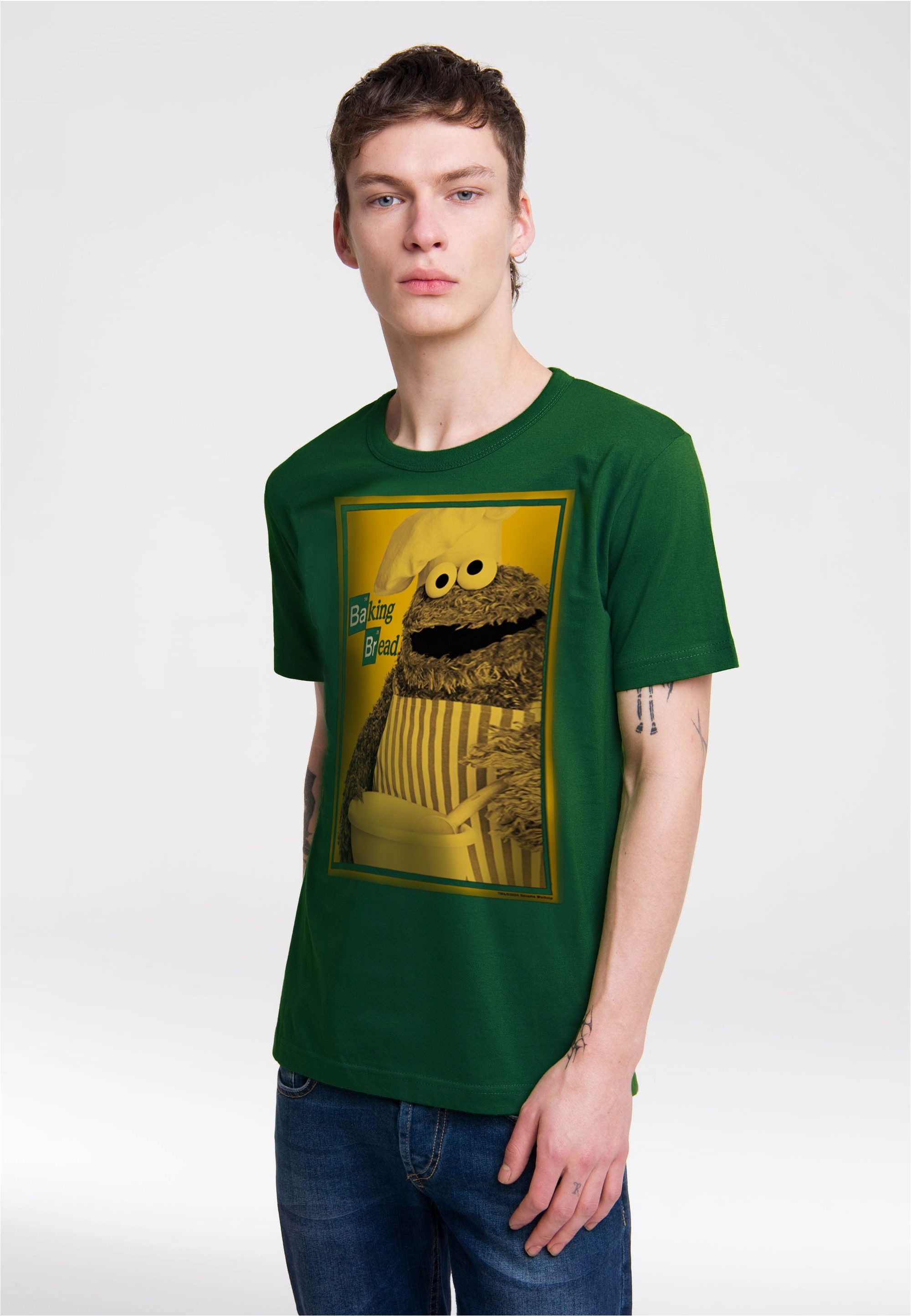 LOGOSHIRT T-Shirt Sesamstraße - Krümelmonster, Baking günstig online kaufen