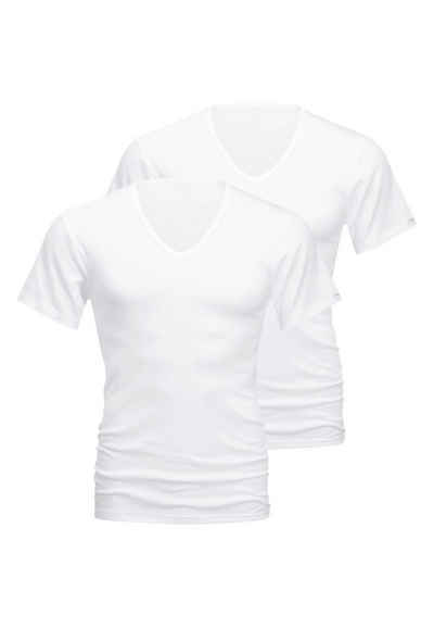 Mey Unterhemd 2er Pack Noblesse (Spar-Set, 2-St) Unterhemd / Shirt Kurzarm - Baumwolle - Ohne auftragende Nähte