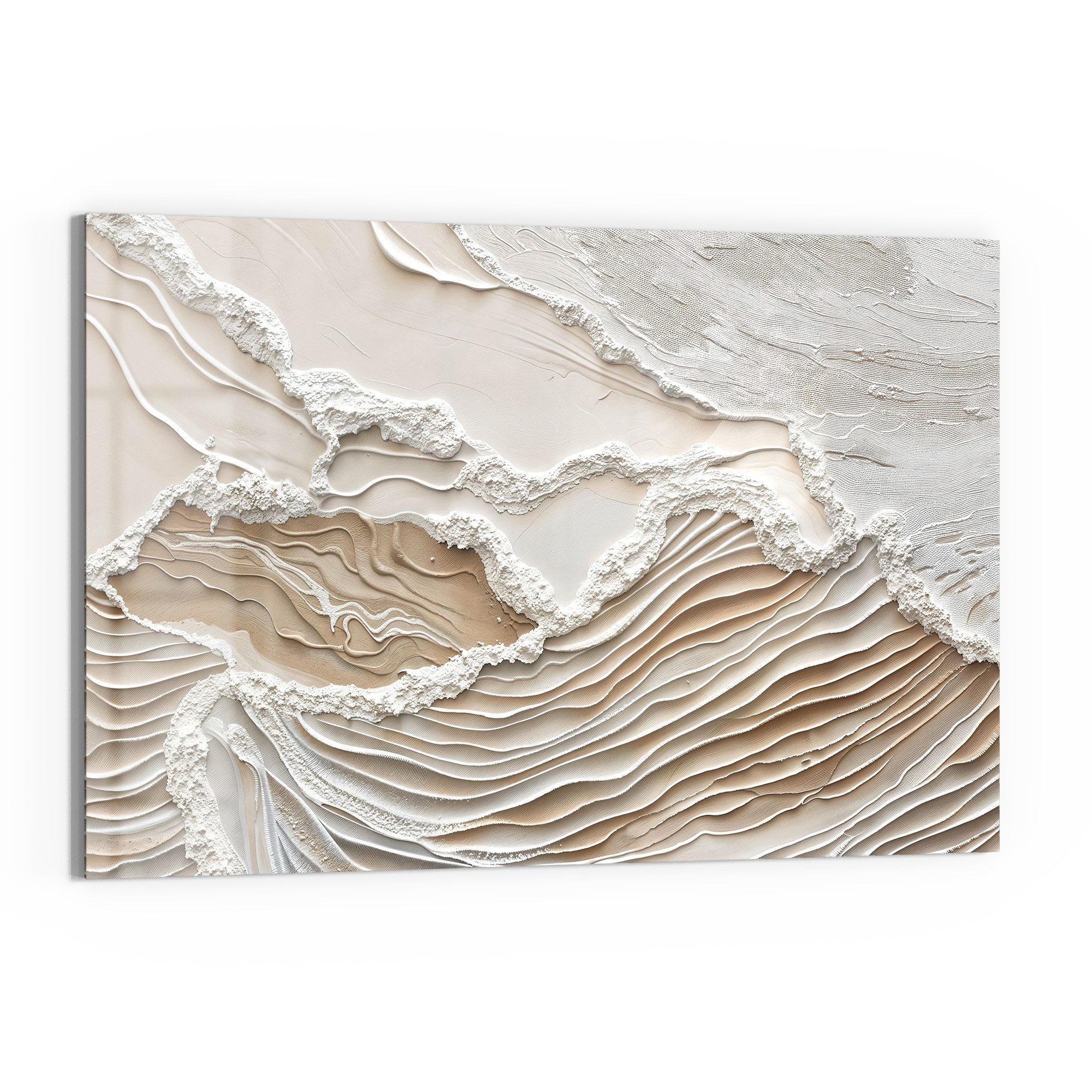 DEQORI Glasbild 'Sandwellenzauber', 'Sandwellenzauber', Glas Wandbild Bild günstig online kaufen