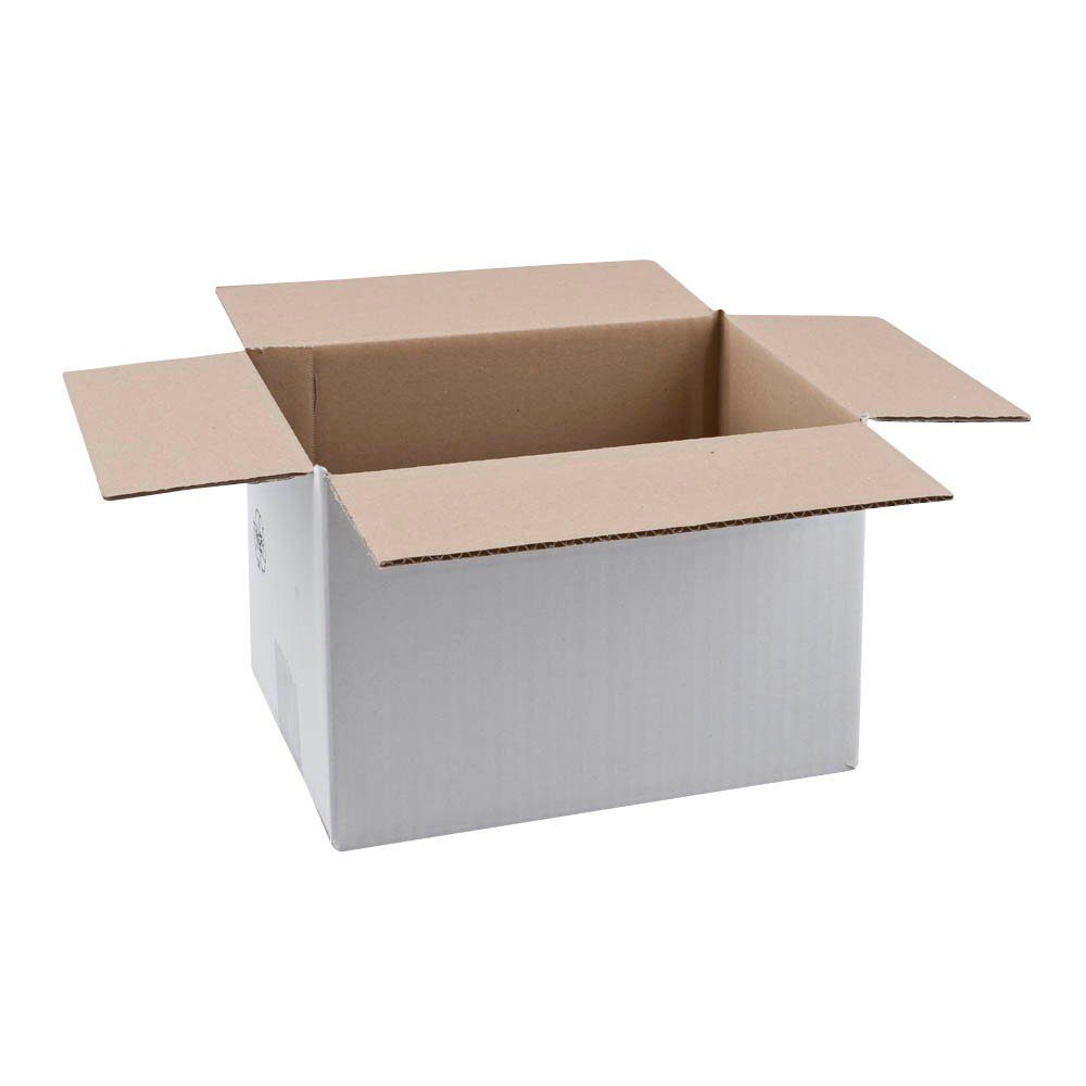 Nestler Versandkarton 20 Versandkartons 1-wellig 27x18x18,7cm weiß