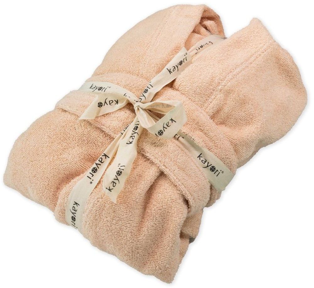 Kayori Unisex-Bademantel Fusai, Kurzform, Baumwolle, Gürtel, günstig online kaufen