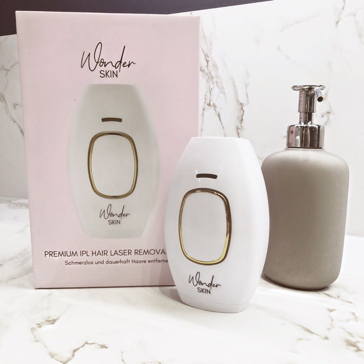 Wonder Skin IPL-Haarentferner IPL Hair Laser PRO (2 Modi) mit 999.999 Lichtimpulsen, 999.999 Lichtimpulse, Dauerhafte Haarentfernung am ganzen Körper, schmerzfrei