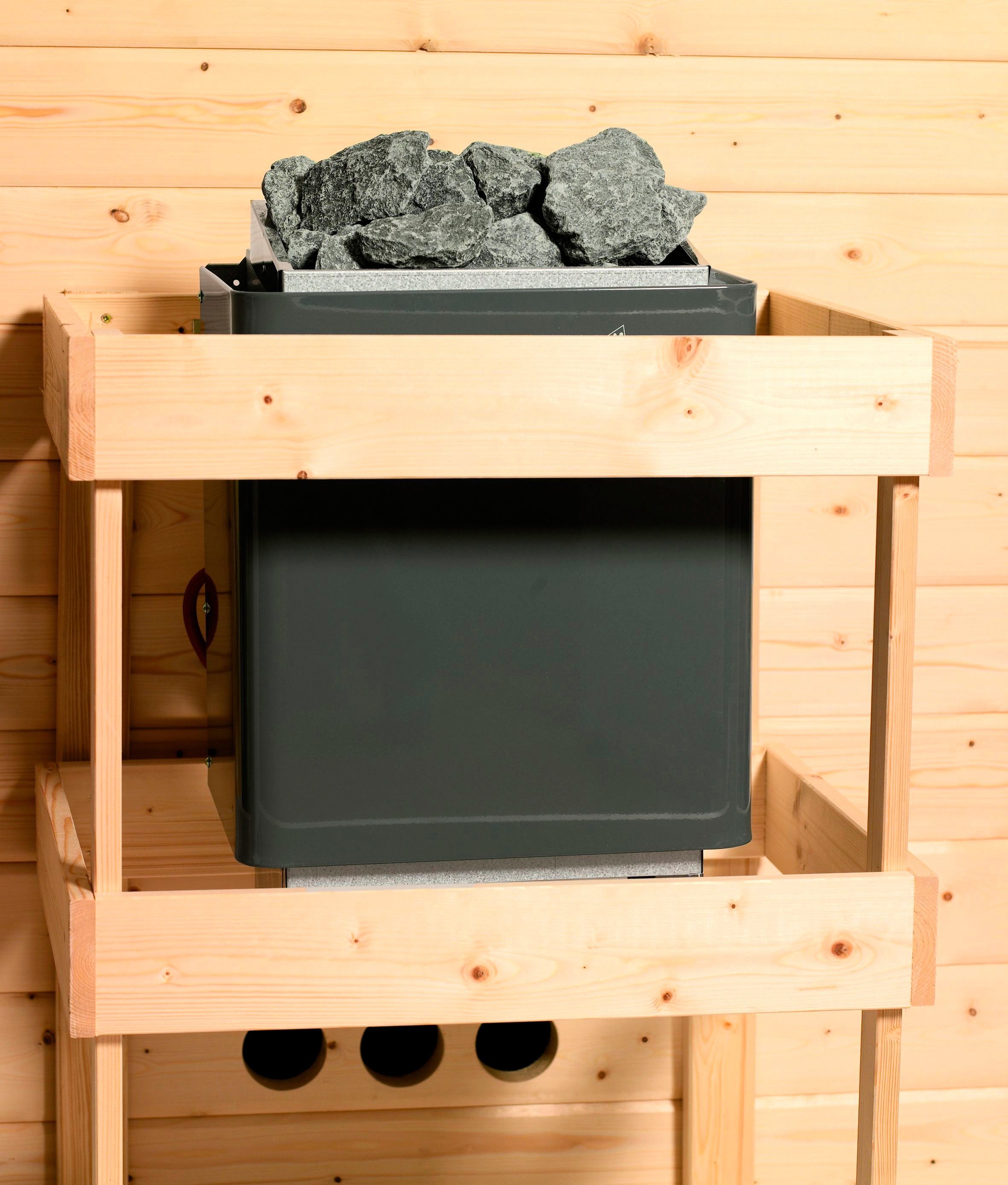 Karibu Sauna Vada, BxTxH: 210 x 132 x 202 cm, 68 mm, (Set) ohne Ofen