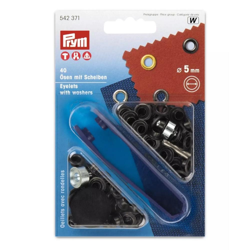 Prym Stoffösen - mit Scheiben 40St.
